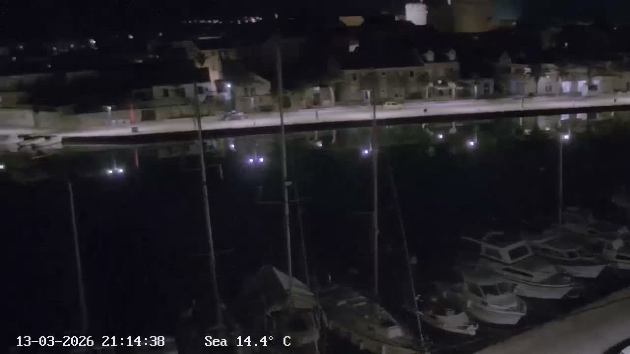 Otok Hvar Island ,Vrboska Village & ACI Port Vrboska Live Cam - Vrboska, Jelsa, Split-Dalmatia, Croatia