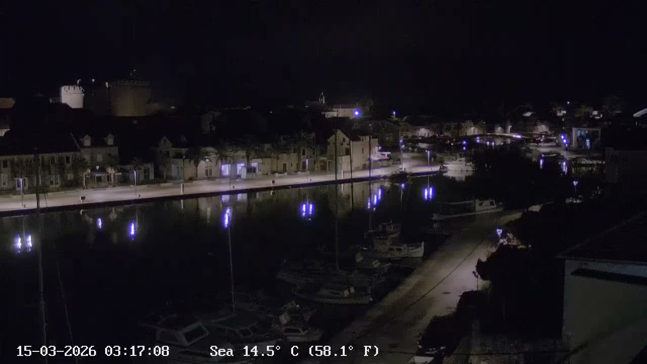 Otok Hvar Island ,Vrboska Village & ACI Port Vrboska Live Cam - Vrboska, Jelsa, Split-Dalmatia, Croatia