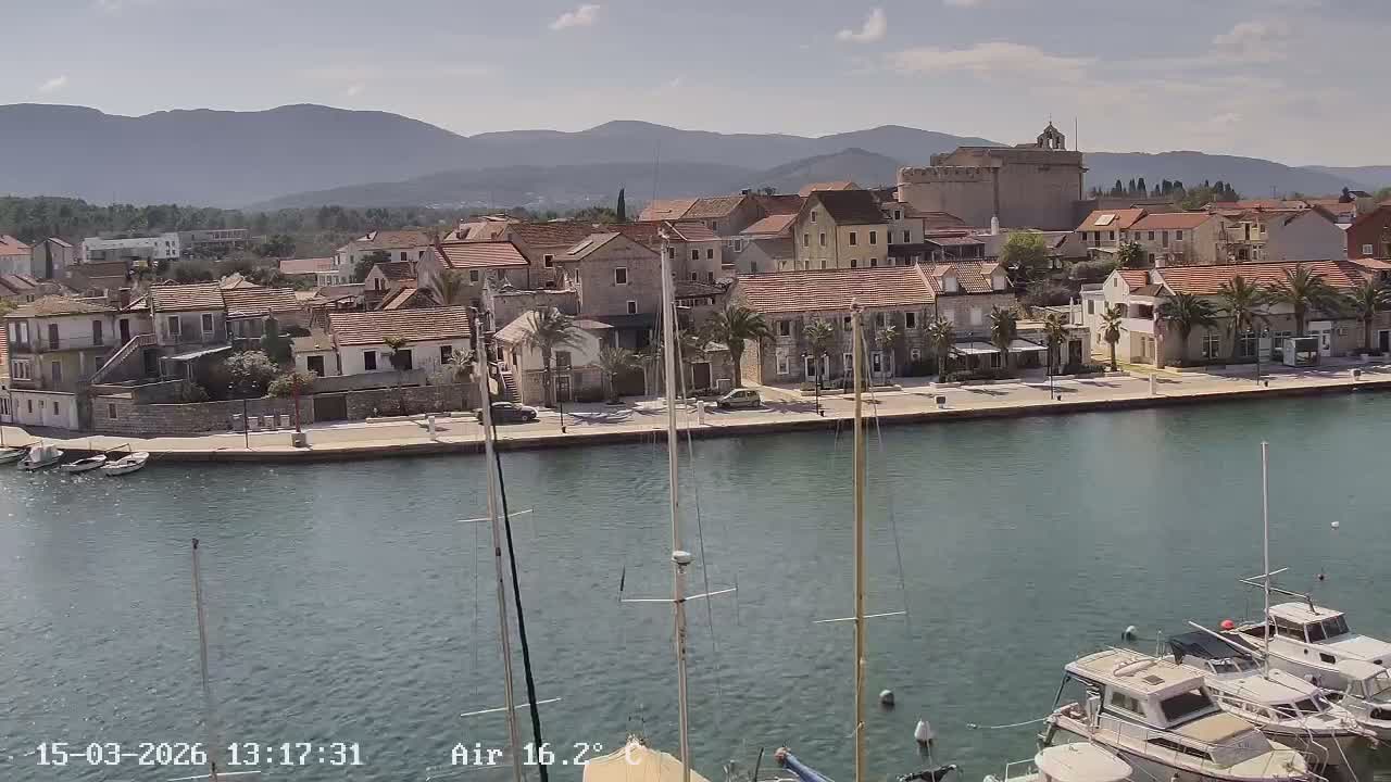 Otok Hvar Island ,Vrboska Village & ACI Port Vrboska Live Cam - Vrboska, Jelsa, Split-Dalmatia, Croatia
