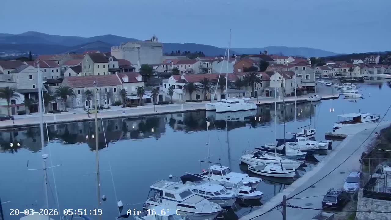 Otok Hvar Island ,Vrboska Village & ACI Port Vrboska Live Cam - Vrboska, Jelsa, Split-Dalmatia, Croatia