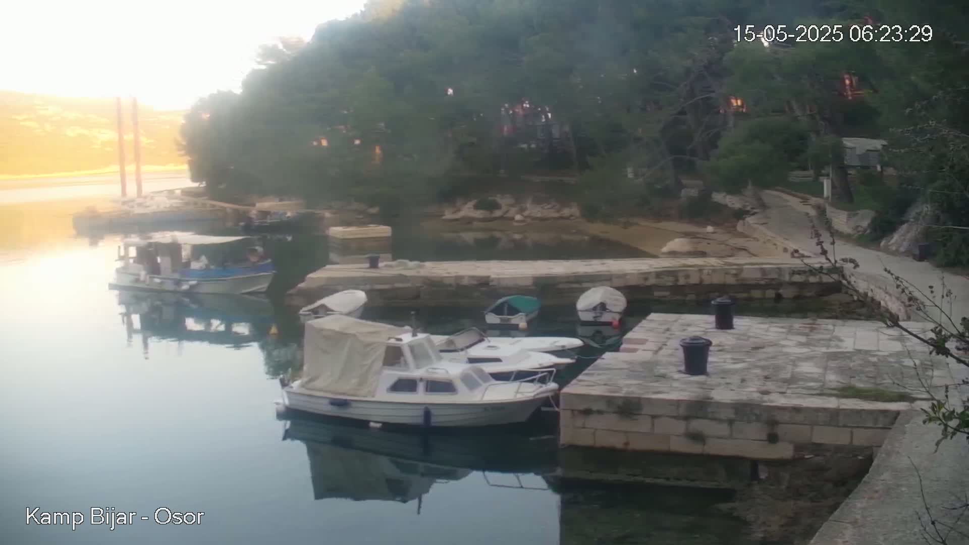 Otok Cres Island, Camp Bijar Camping Live Cam - Osor,  Mali Lošinj,  Primorje-Gorski Kotar, Croatia