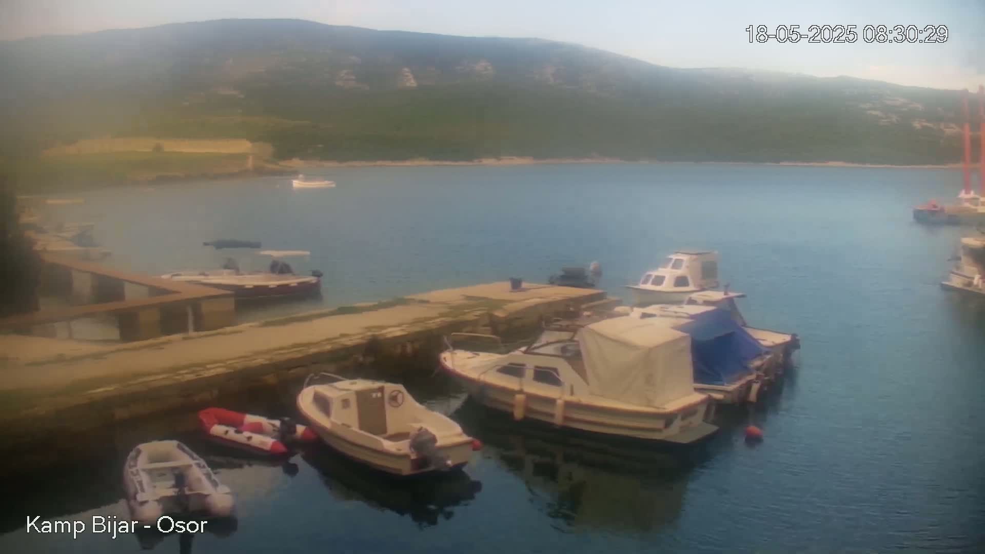 Otok Cres Island, Camp Bijar Camping Live Cam - Osor,  Mali Lošinj,  Primorje-Gorski Kotar, Croatia