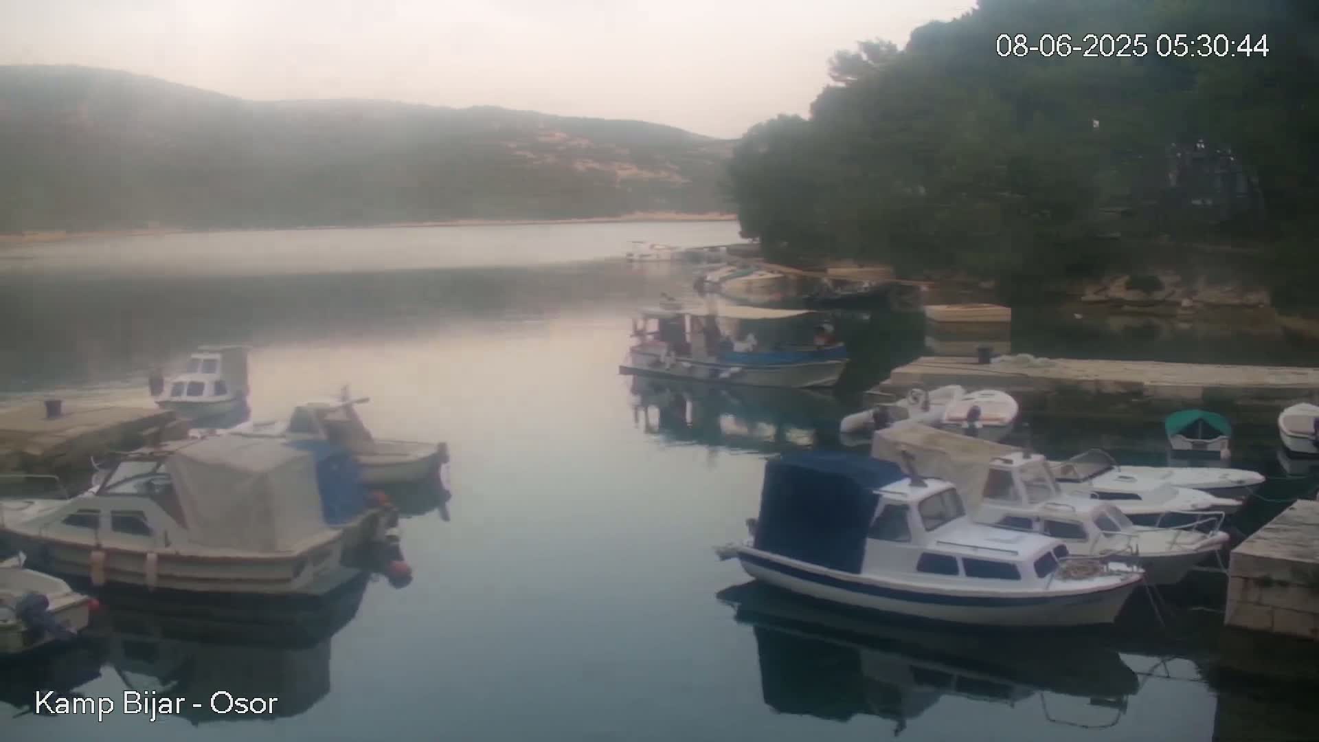 Otok Cres Island, Camp Bijar Camping Live Cam - Osor,  Mali Lošinj,  Primorje-Gorski Kotar, Croatia