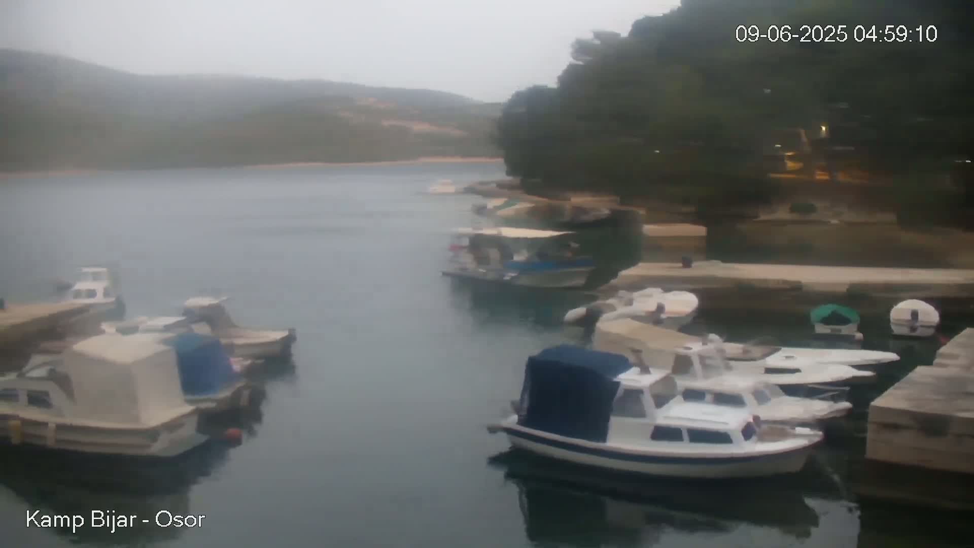 Otok Cres Island, Camp Bijar Camping Live Cam - Osor,  Mali Lošinj,  Primorje-Gorski Kotar, Croatia