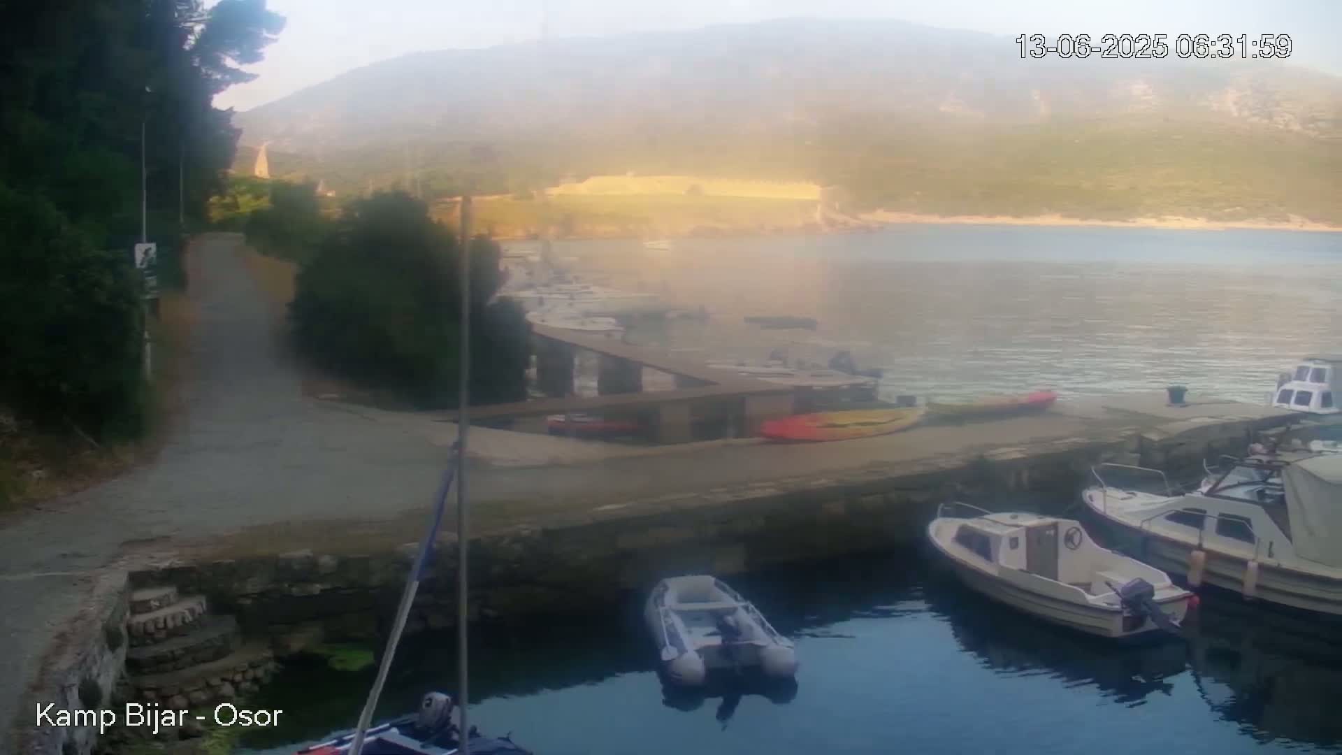 Otok Cres Island, Camp Bijar Camping Live Cam - Osor,  Mali Lošinj,  Primorje-Gorski Kotar, Croatia