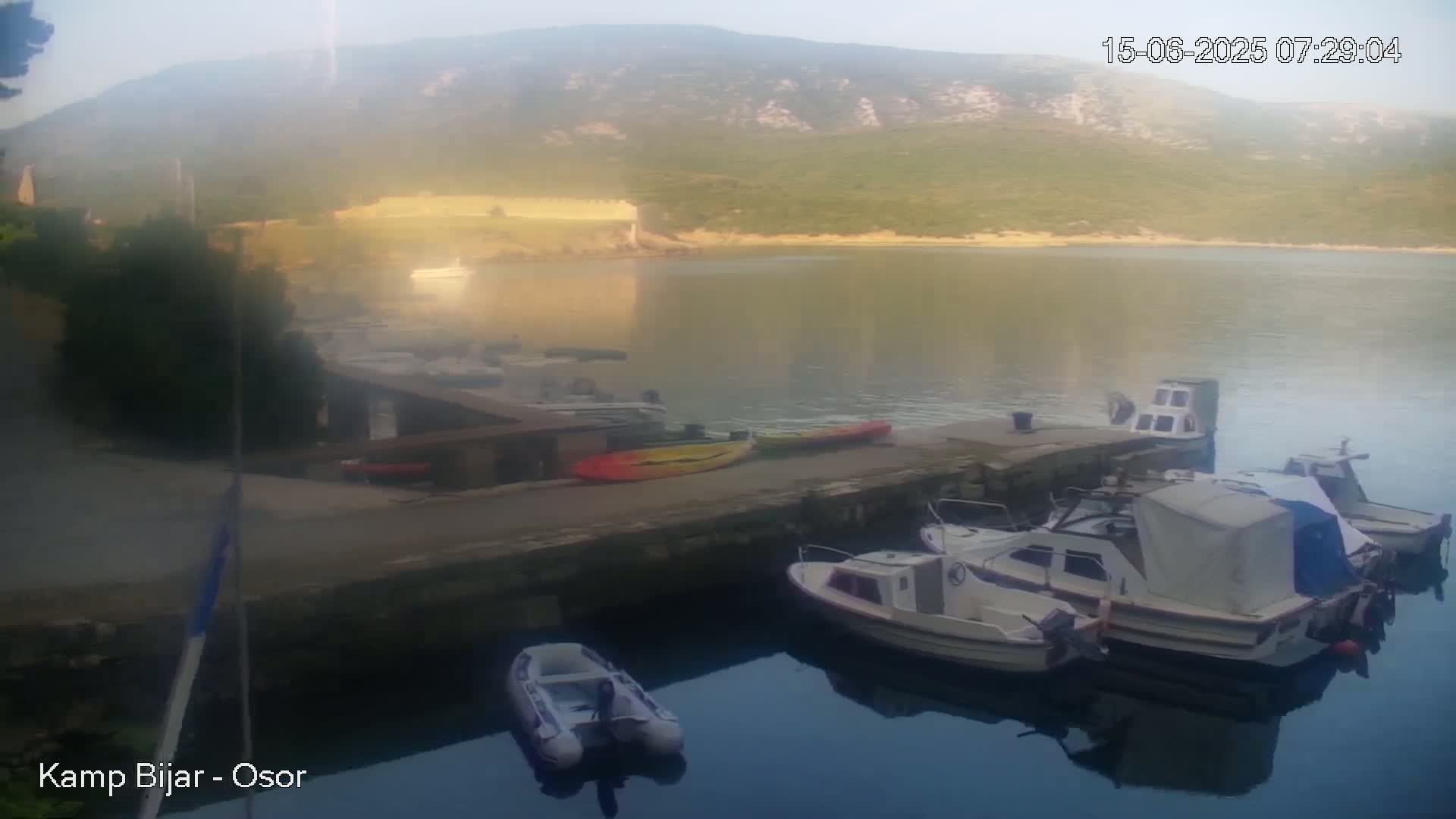 Otok Cres Island, Camp Bijar Camping Live Cam - Osor,  Mali Lošinj,  Primorje-Gorski Kotar, Croatia
