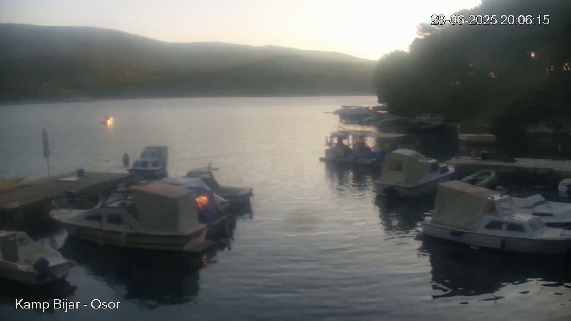 Otok Cres Island, Camp Bijar Camping Live Cam - Osor,  Mali Lošinj,  Primorje-Gorski Kotar, Croatia
