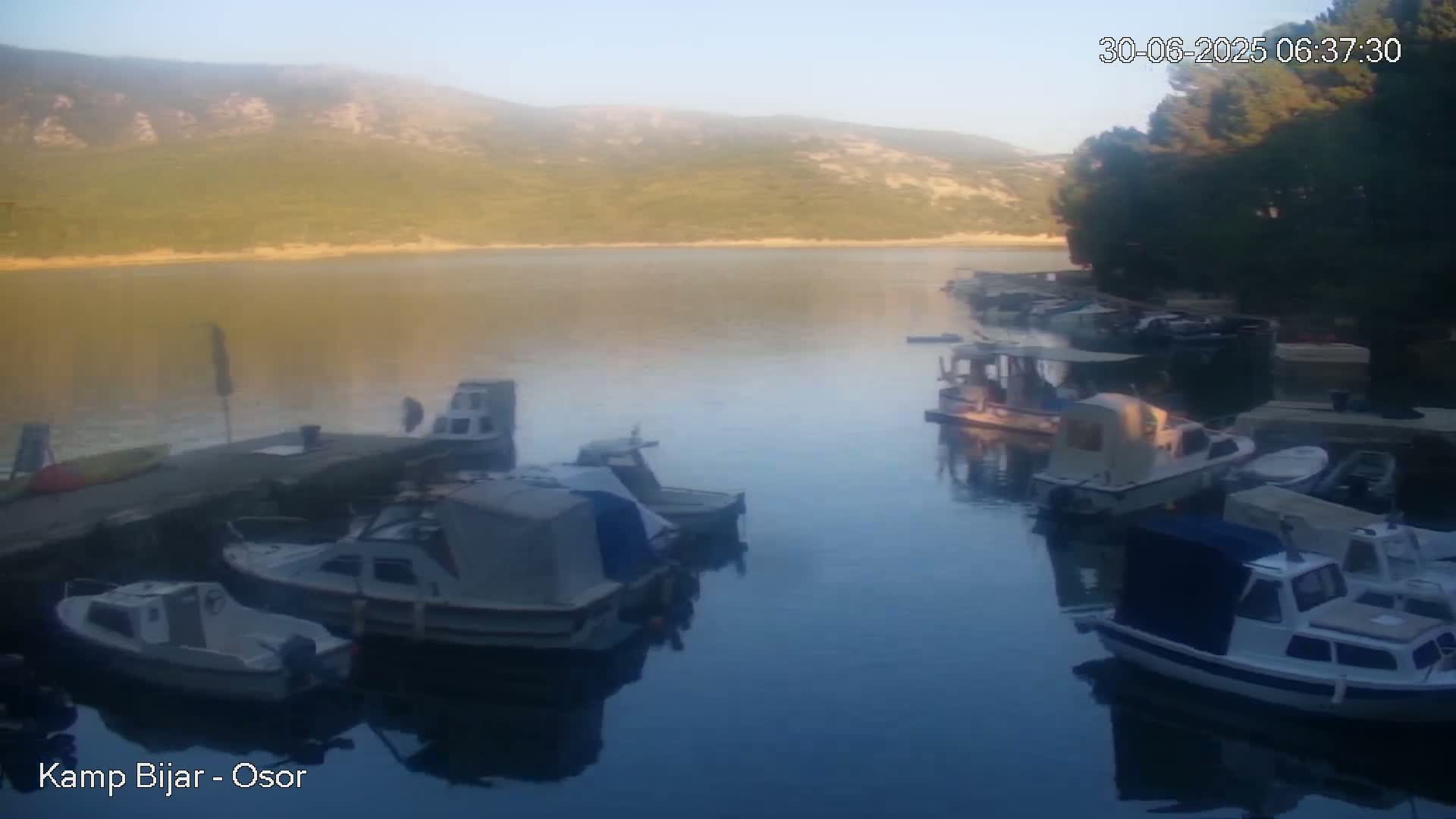 Otok Cres Island, Camp Bijar Camping Live Cam - Osor,  Mali Lošinj,  Primorje-Gorski Kotar, Croatia