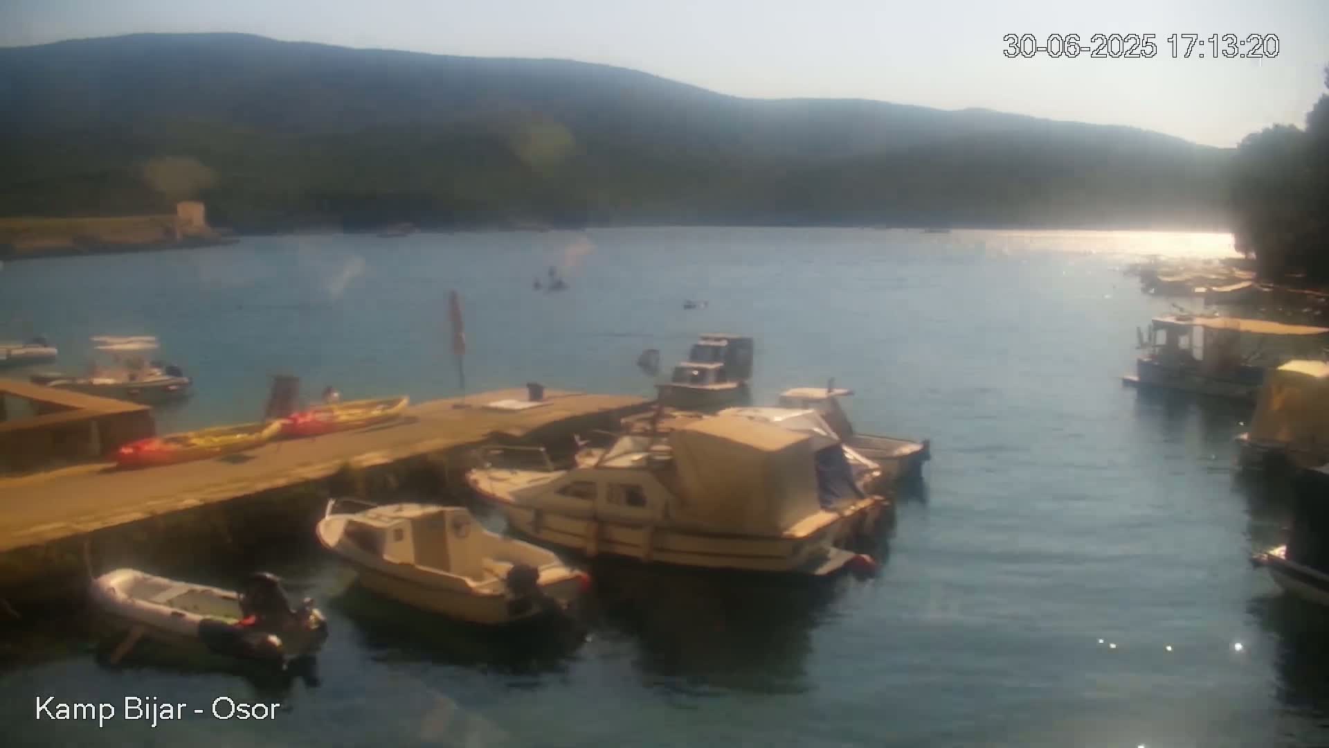 Otok Cres Island, Camp Bijar Camping Live Cam - Osor,  Mali Lošinj,  Primorje-Gorski Kotar, Croatia