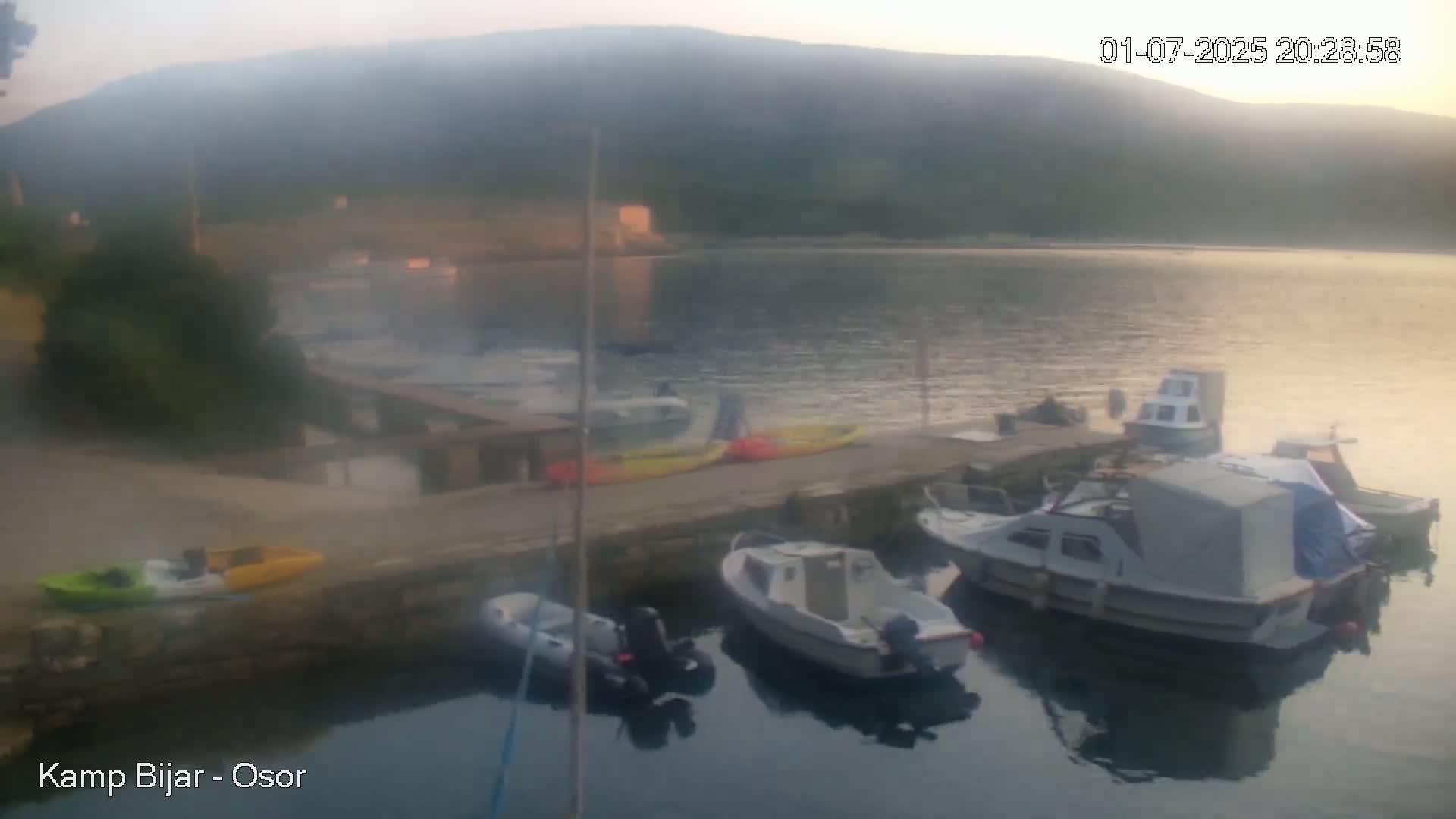 Otok Cres Island, Camp Bijar Camping Live Cam - Osor,  Mali Lošinj,  Primorje-Gorski Kotar, Croatia