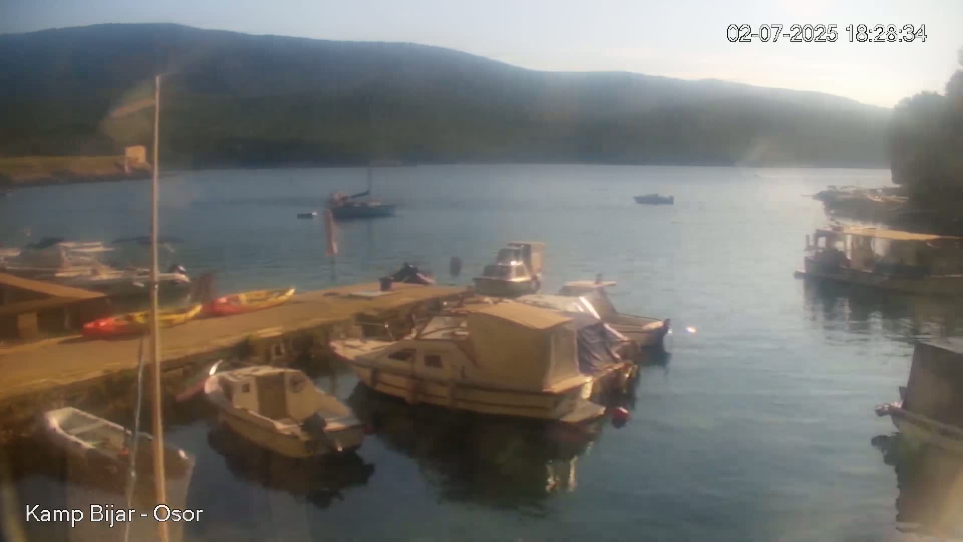 Otok Cres Island, Camp Bijar Camping Live Cam - Osor,  Mali Lošinj,  Primorje-Gorski Kotar, Croatia