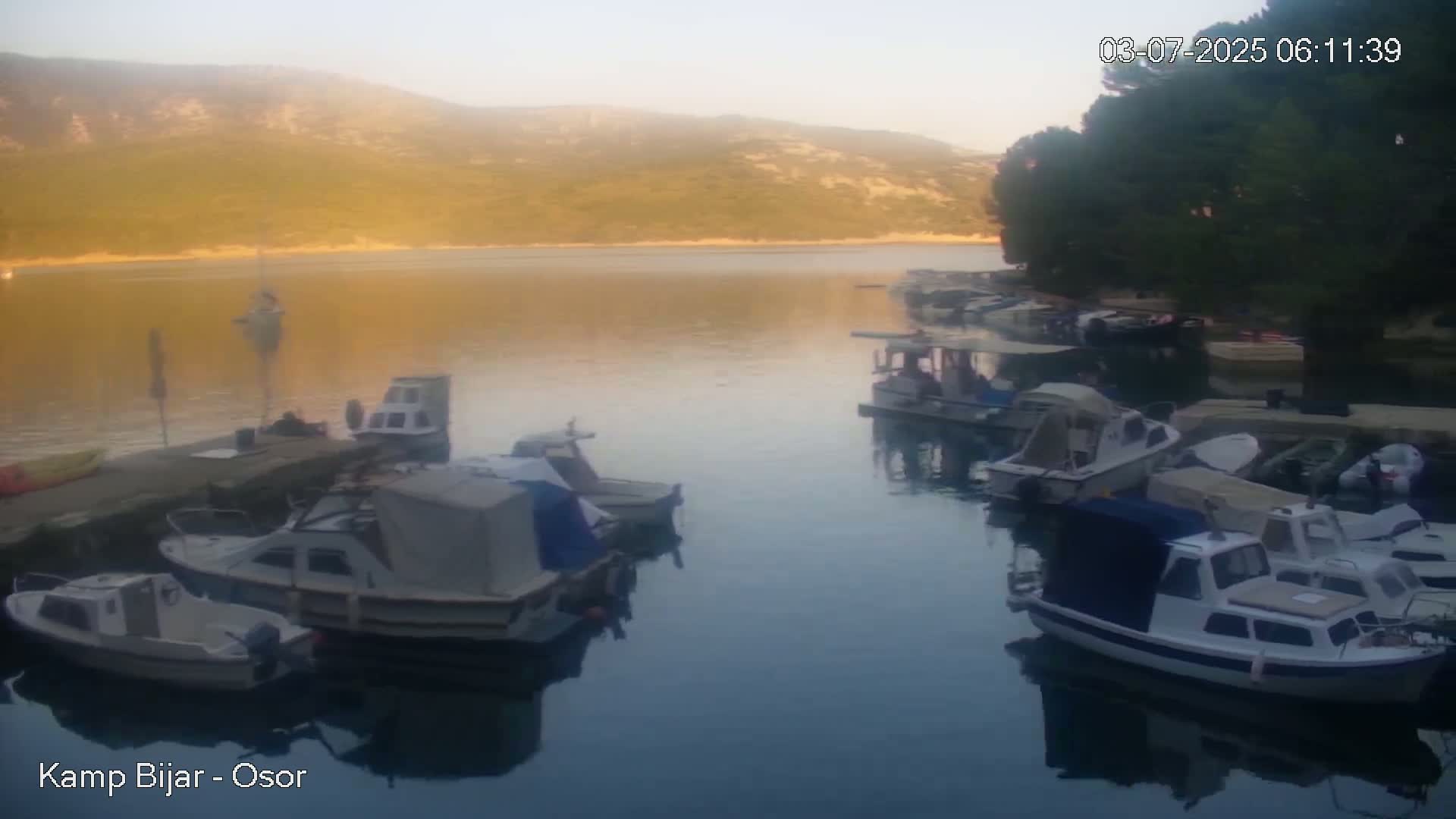 Otok Cres Island, Camp Bijar Camping Live Cam - Osor,  Mali Lošinj,  Primorje-Gorski Kotar, Croatia