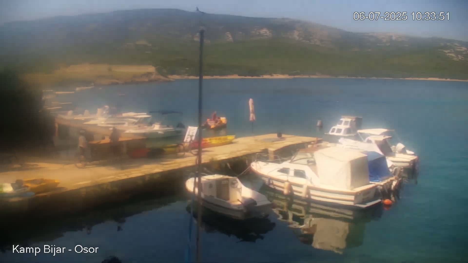 Otok Cres Island, Camp Bijar Camping Live Cam - Osor,  Mali Lošinj,  Primorje-Gorski Kotar, Croatia