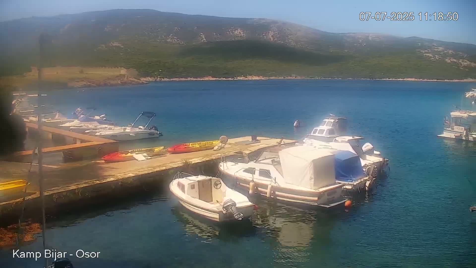 Otok Cres Island, Camp Bijar Camping Live Cam - Osor,  Mali Lošinj,  Primorje-Gorski Kotar, Croatia