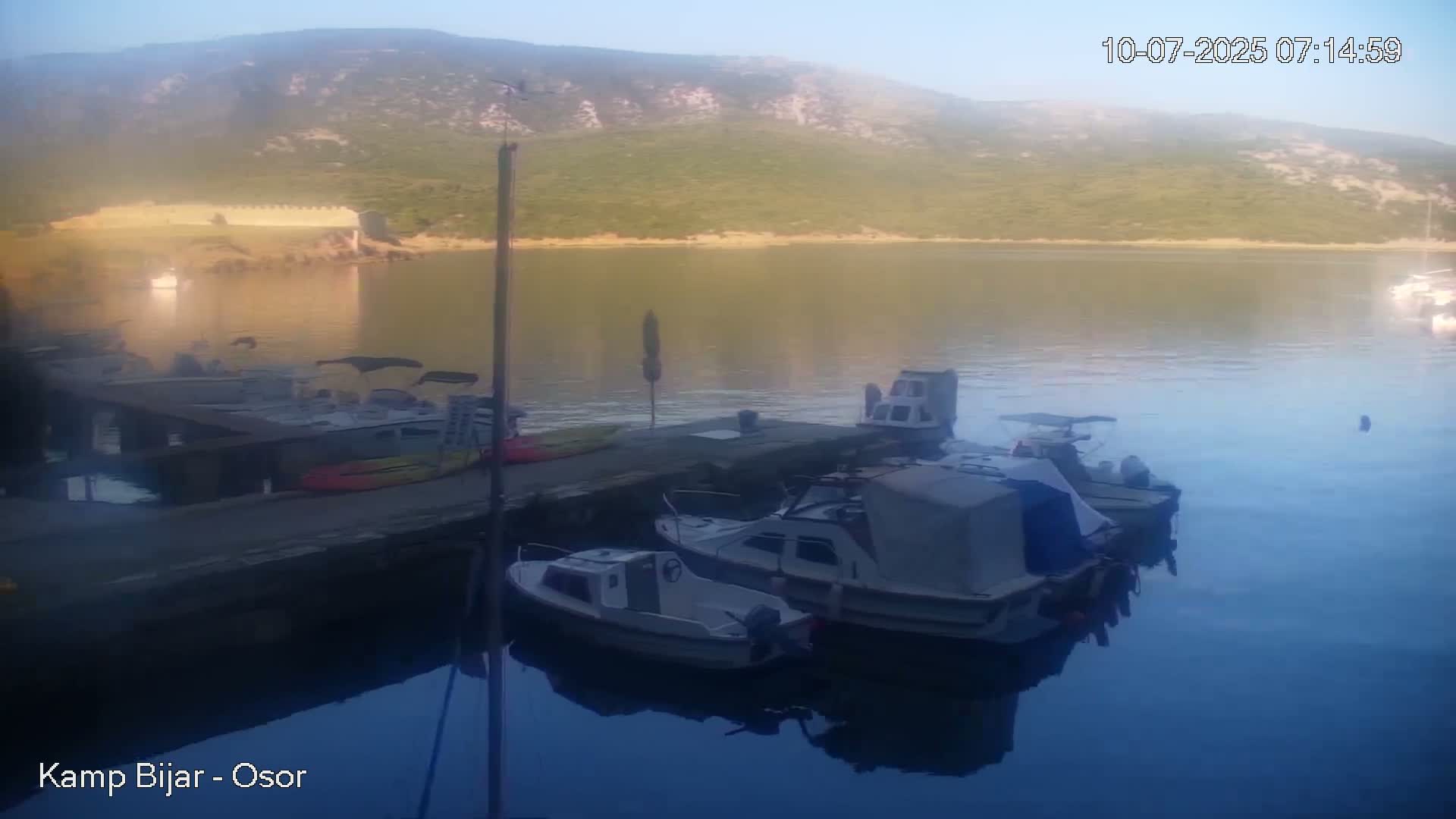 Otok Cres Island, Camp Bijar Camping Live Cam - Osor,  Mali Lošinj,  Primorje-Gorski Kotar, Croatia