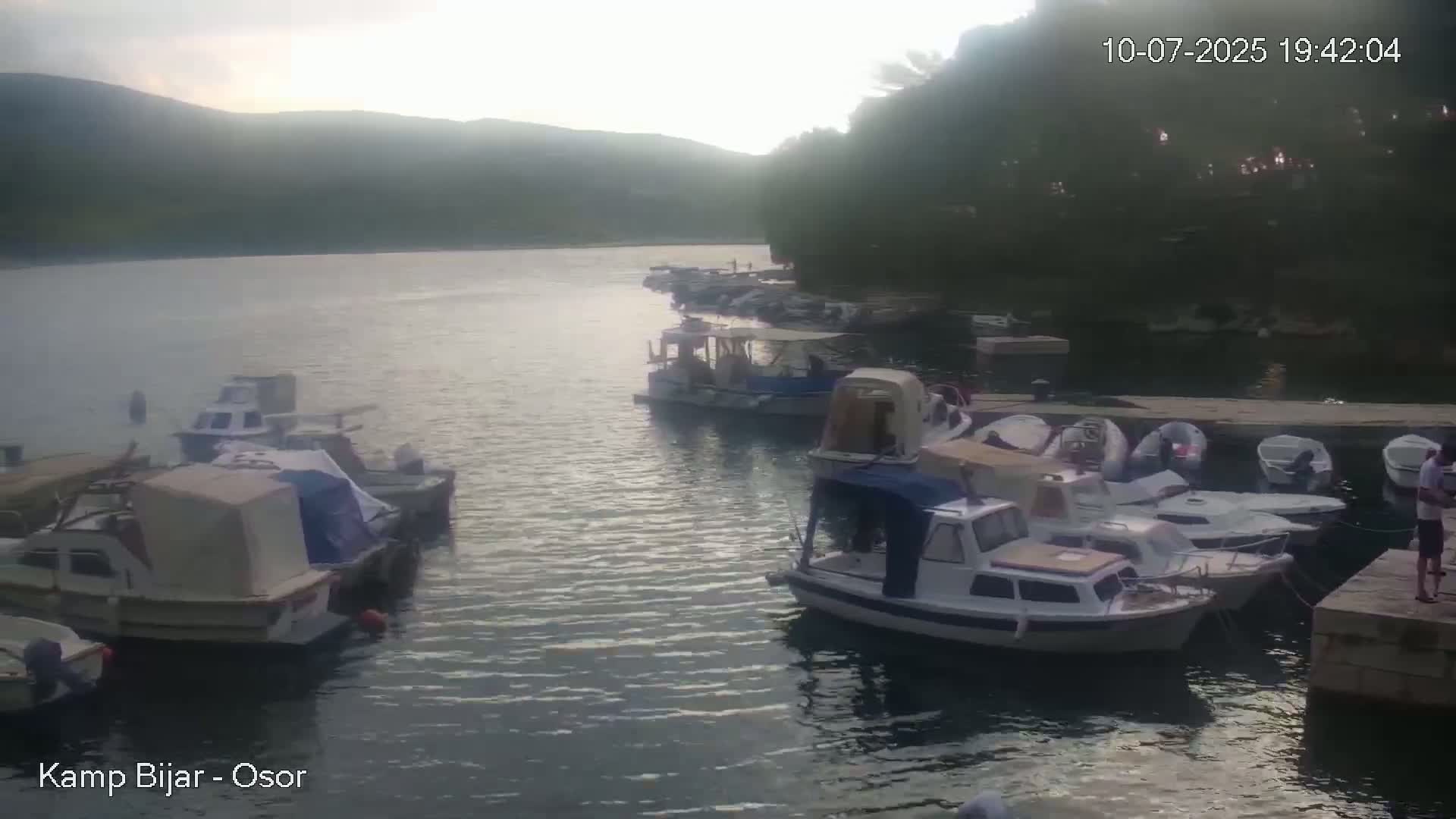 Otok Cres Island, Camp Bijar Camping Live Cam - Osor,  Mali Lošinj,  Primorje-Gorski Kotar, Croatia