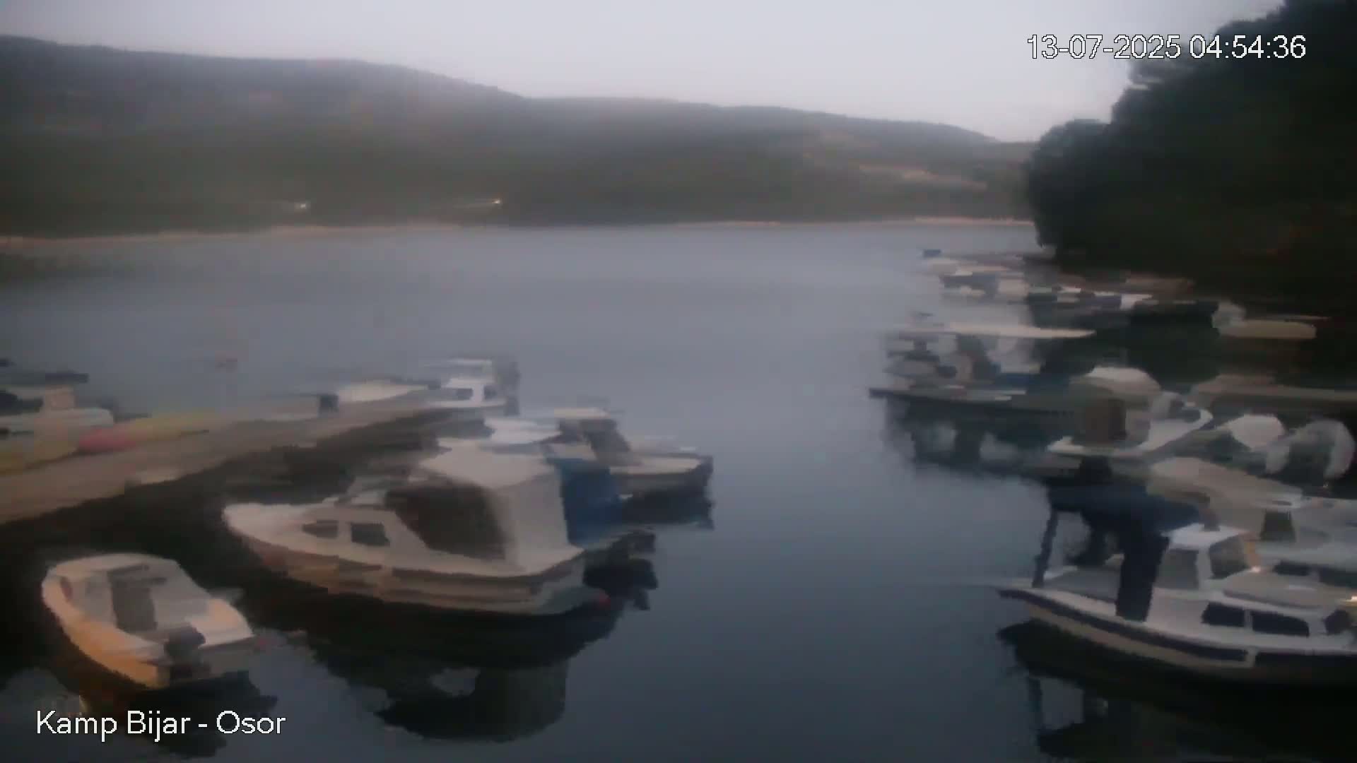 Otok Cres Island, Camp Bijar Camping Live Cam - Osor,  Mali Lošinj,  Primorje-Gorski Kotar, Croatia