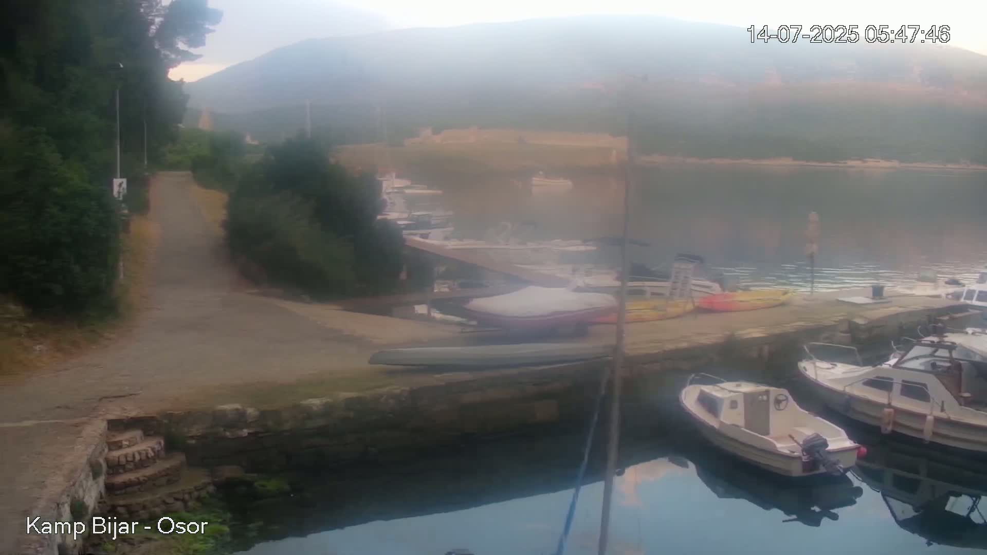 Otok Cres Island, Camp Bijar Camping Live Cam - Osor,  Mali Lošinj,  Primorje-Gorski Kotar, Croatia