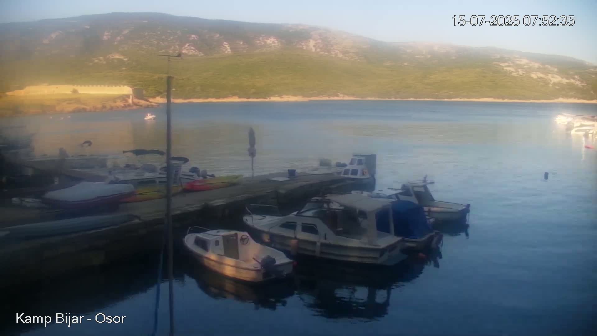 Otok Cres Island, Camp Bijar Camping Live Cam - Osor,  Mali Lošinj,  Primorje-Gorski Kotar, Croatia