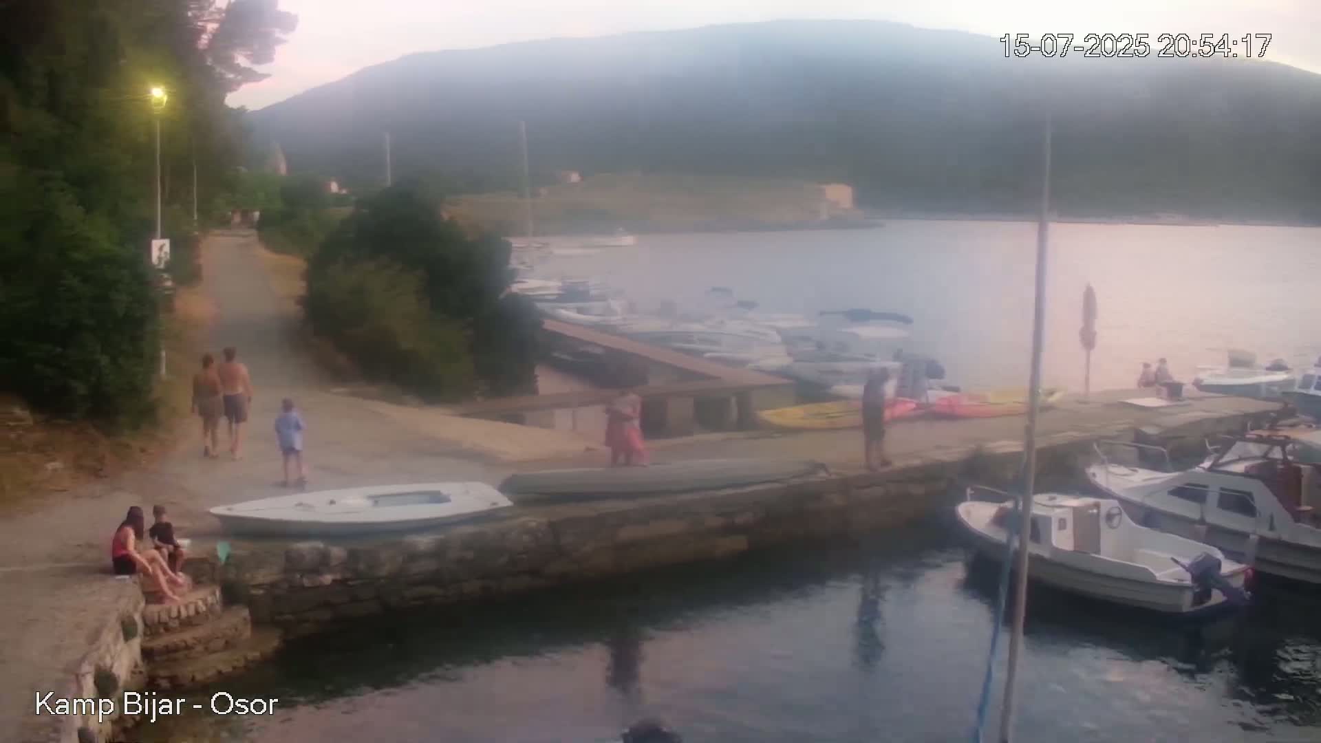 Otok Cres Island, Camp Bijar Camping Live Cam - Osor,  Mali Lošinj,  Primorje-Gorski Kotar, Croatia