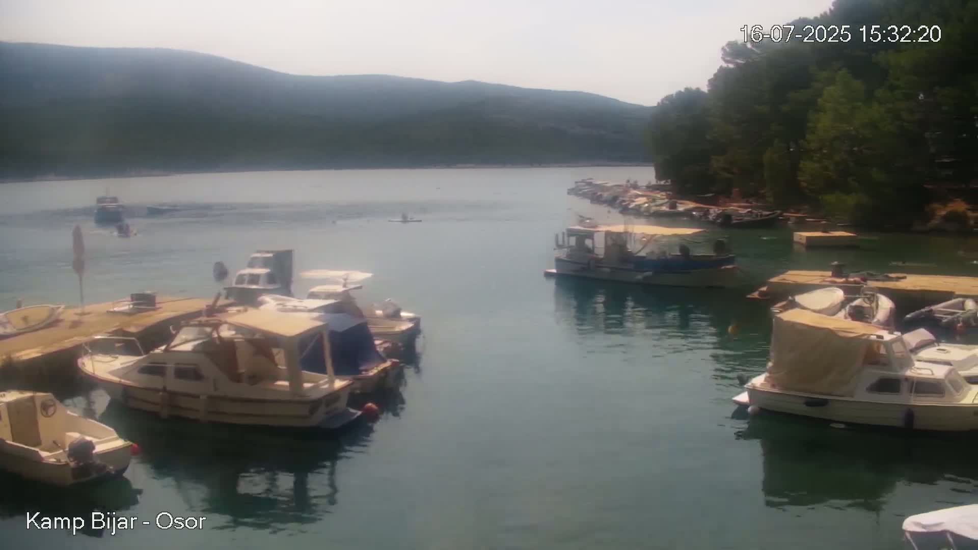 Otok Cres Island, Camp Bijar Camping Live Cam - Osor,  Mali Lošinj,  Primorje-Gorski Kotar, Croatia