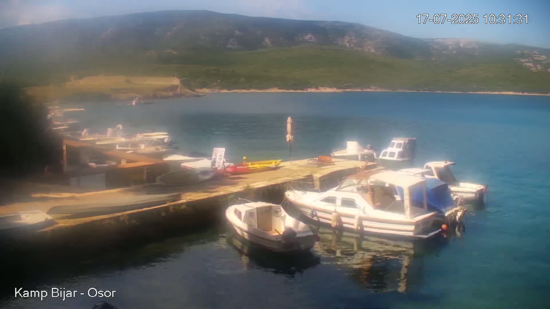 Otok Cres Island, Camp Bijar Camping Live Cam - Osor,  Mali Lošinj,  Primorje-Gorski Kotar, Croatia