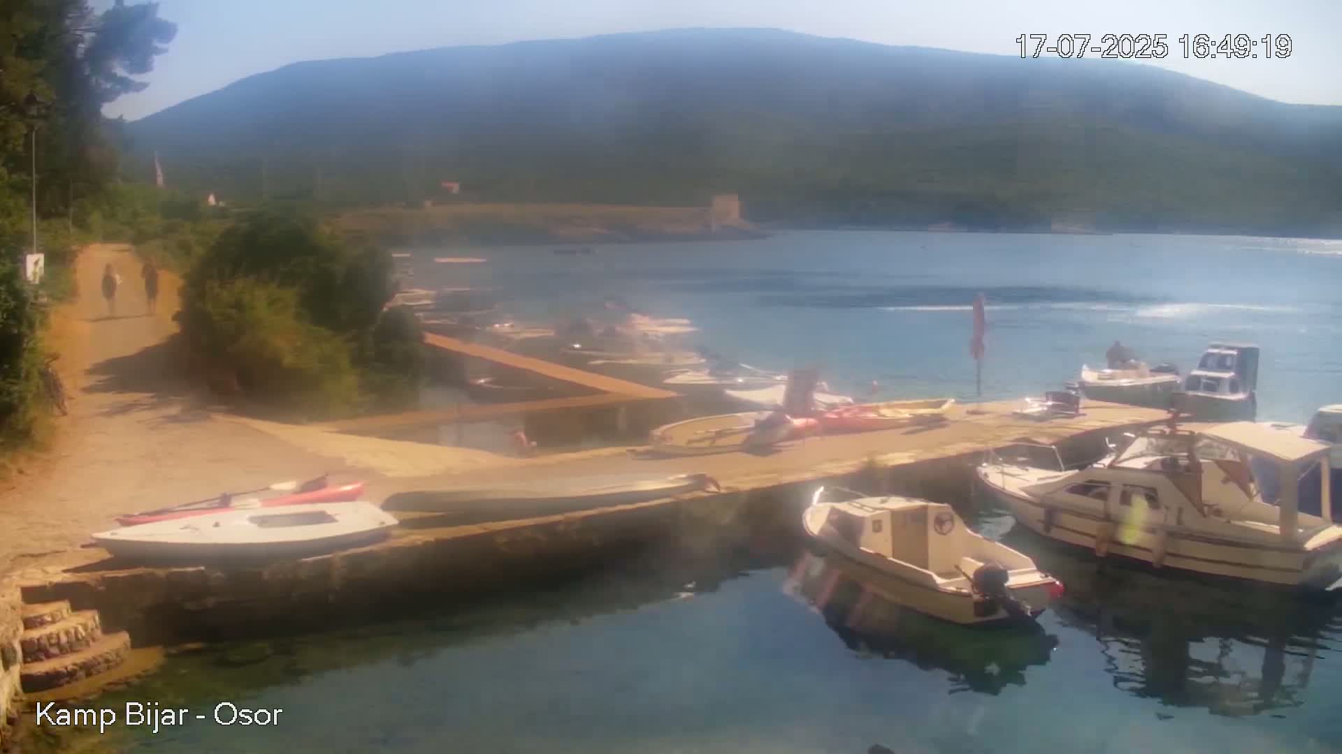 Otok Cres Island, Camp Bijar Camping Live Cam - Osor,  Mali Lošinj,  Primorje-Gorski Kotar, Croatia