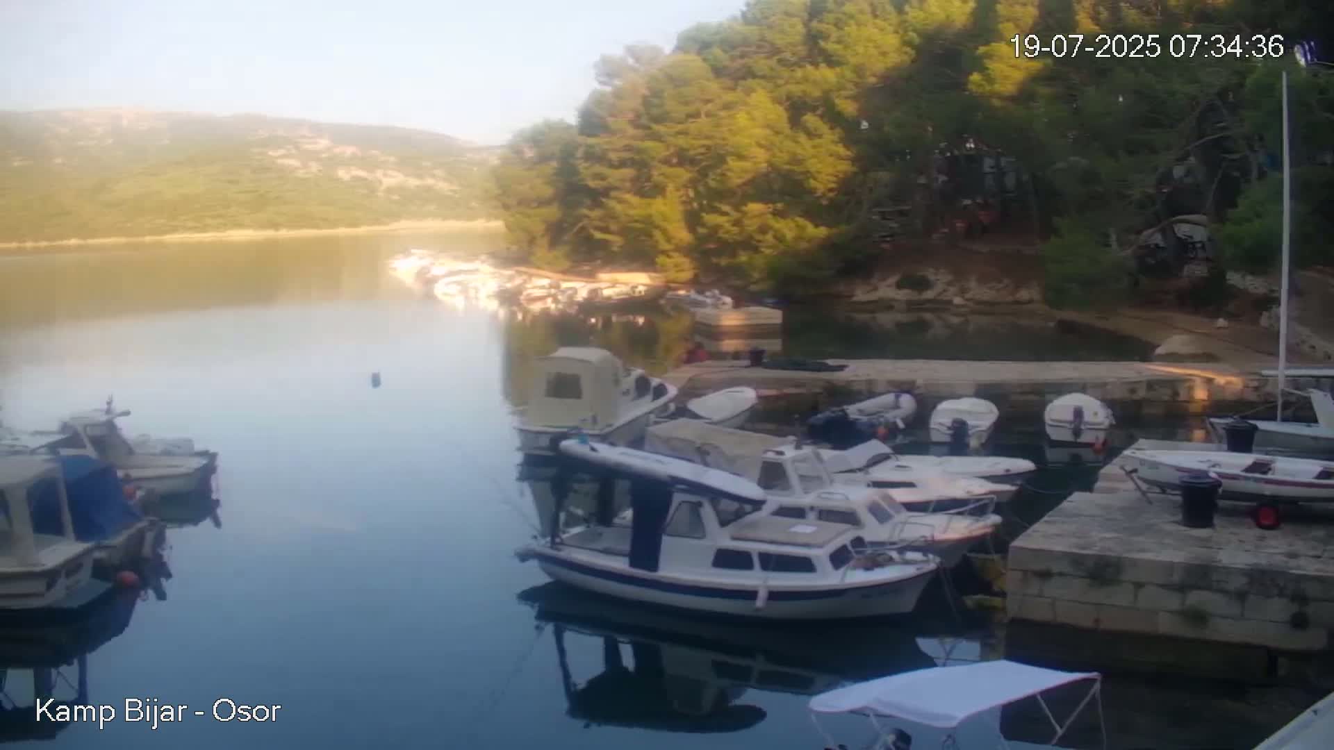 Otok Cres Island, Camp Bijar Camping Live Cam - Osor,  Mali Lošinj,  Primorje-Gorski Kotar, Croatia