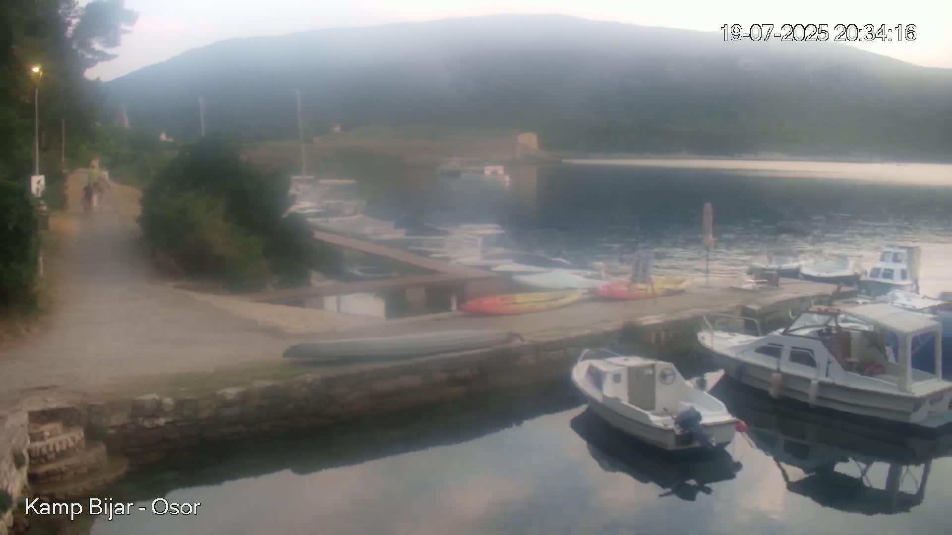 Otok Cres Island, Camp Bijar Camping Live Cam - Osor,  Mali Lošinj,  Primorje-Gorski Kotar, Croatia