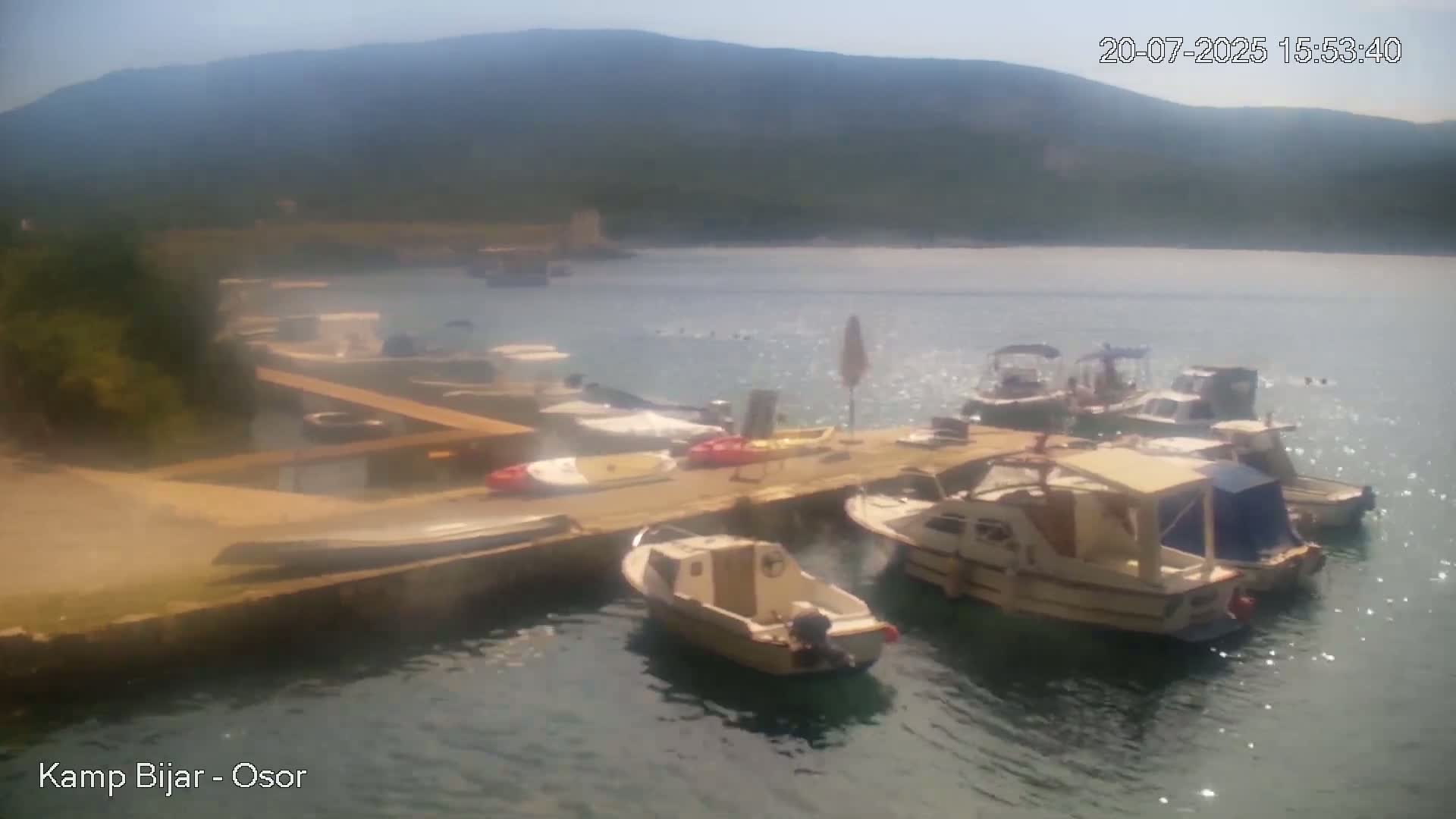 Otok Cres Island, Camp Bijar Camping Live Cam - Osor,  Mali Lošinj,  Primorje-Gorski Kotar, Croatia