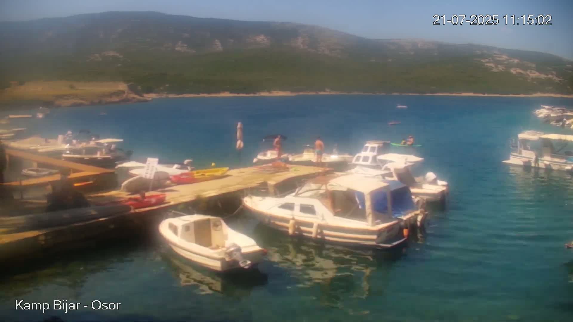 Otok Cres Island, Camp Bijar Camping Live Cam - Osor,  Mali Lošinj,  Primorje-Gorski Kotar, Croatia