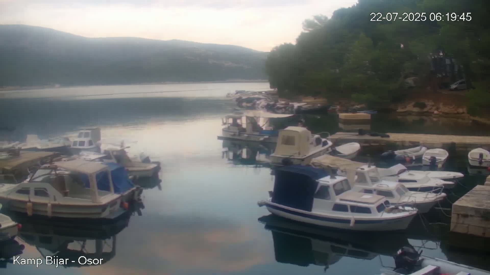 Otok Cres Island, Camp Bijar Camping Live Cam - Osor,  Mali Lošinj,  Primorje-Gorski Kotar, Croatia