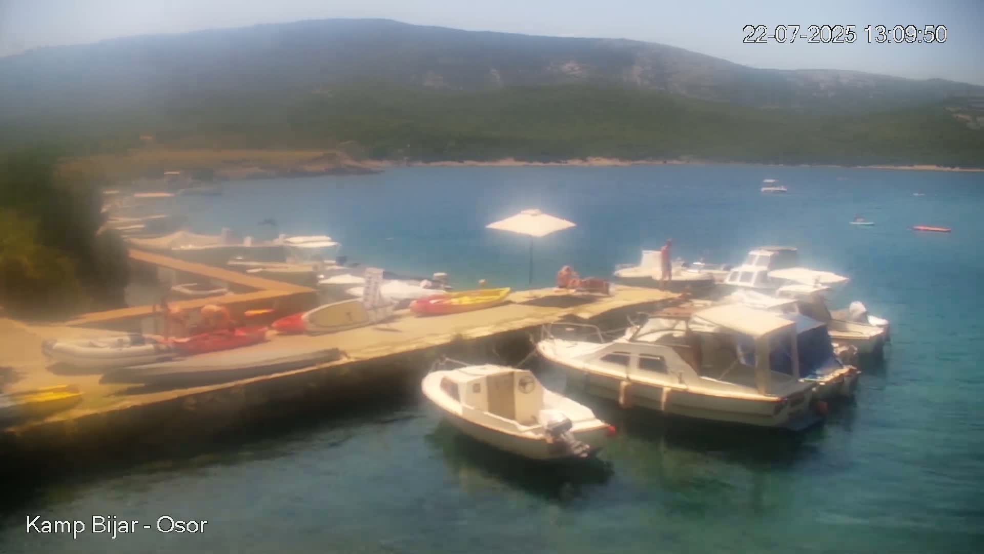 Otok Cres Island, Camp Bijar Camping Live Cam - Osor,  Mali Lošinj,  Primorje-Gorski Kotar, Croatia