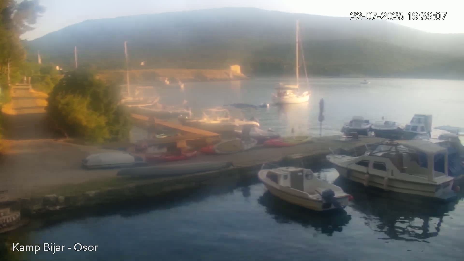 Otok Cres Island, Camp Bijar Camping Live Cam - Osor,  Mali Lošinj,  Primorje-Gorski Kotar, Croatia
