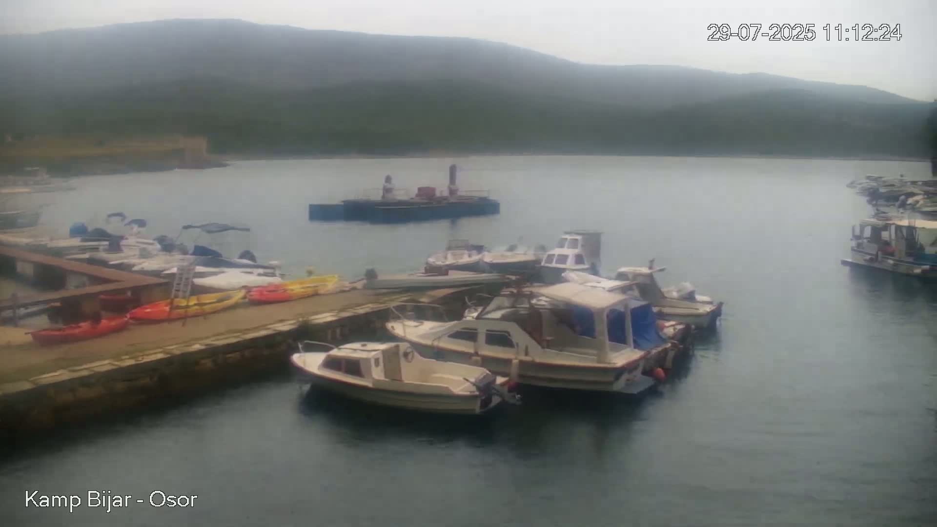 Otok Cres Island, Camp Bijar Camping Live Cam - Osor,  Mali Lošinj,  Primorje-Gorski Kotar, Croatia