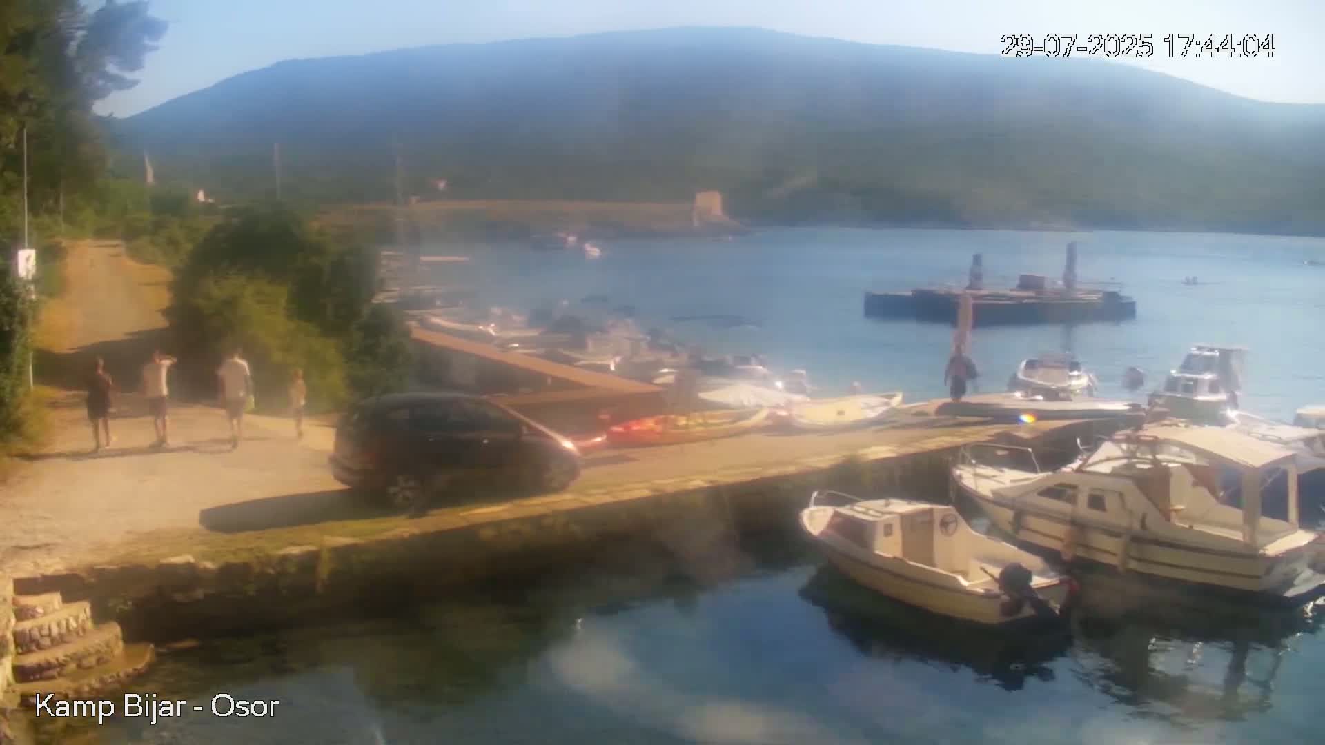 Otok Cres Island, Camp Bijar Camping Live Cam - Osor,  Mali Lošinj,  Primorje-Gorski Kotar, Croatia