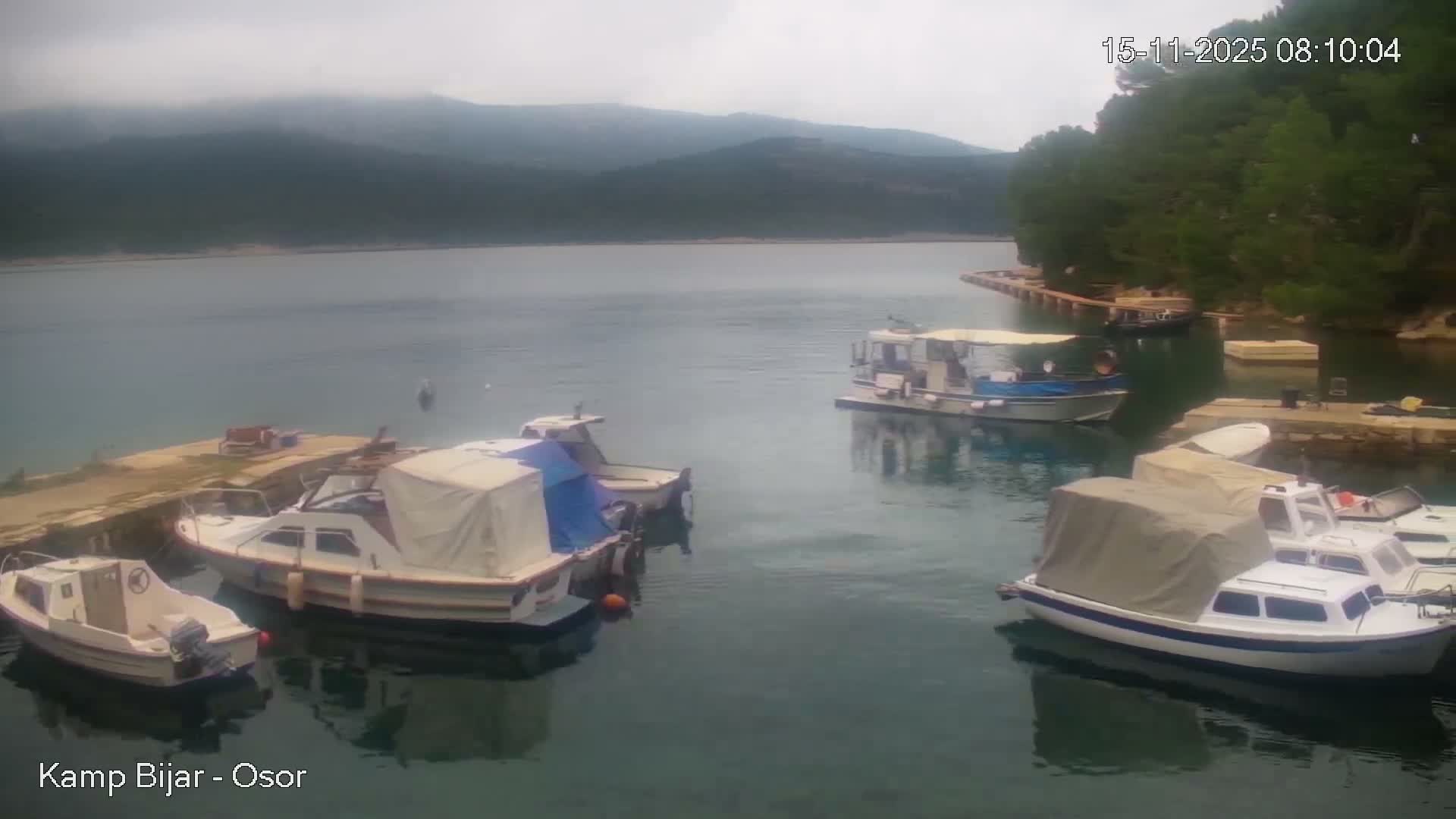 Otok Cres Island, Camp Bijar Camping Live Cam - Osor,  Mali Lošinj,  Primorje-Gorski Kotar, Croatia