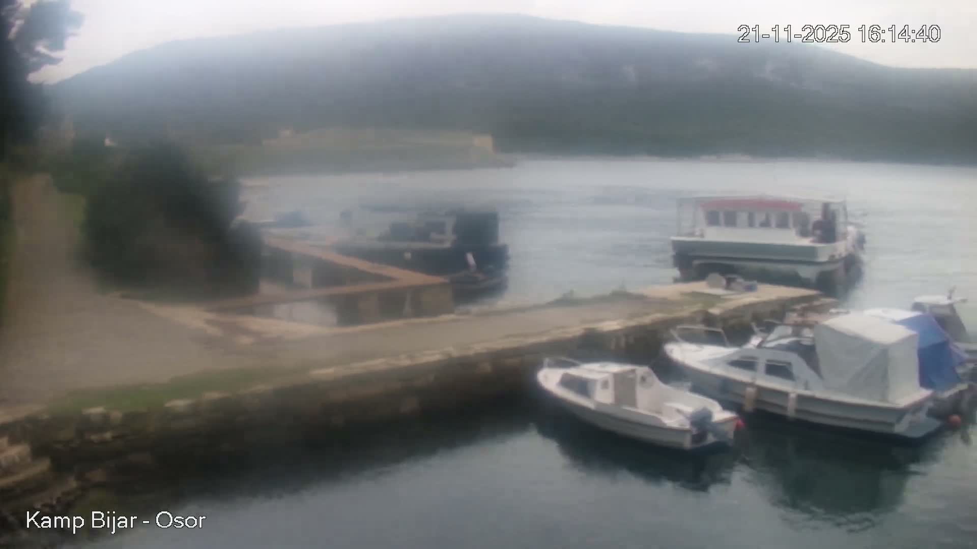 Otok Cres Island, Camp Bijar Camping Live Cam - Osor,  Mali Lošinj,  Primorje-Gorski Kotar, Croatia