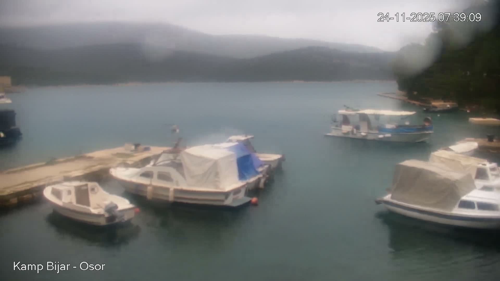 Otok Cres Island, Camp Bijar Camping Live Cam - Osor,  Mali Lošinj,  Primorje-Gorski Kotar, Croatia