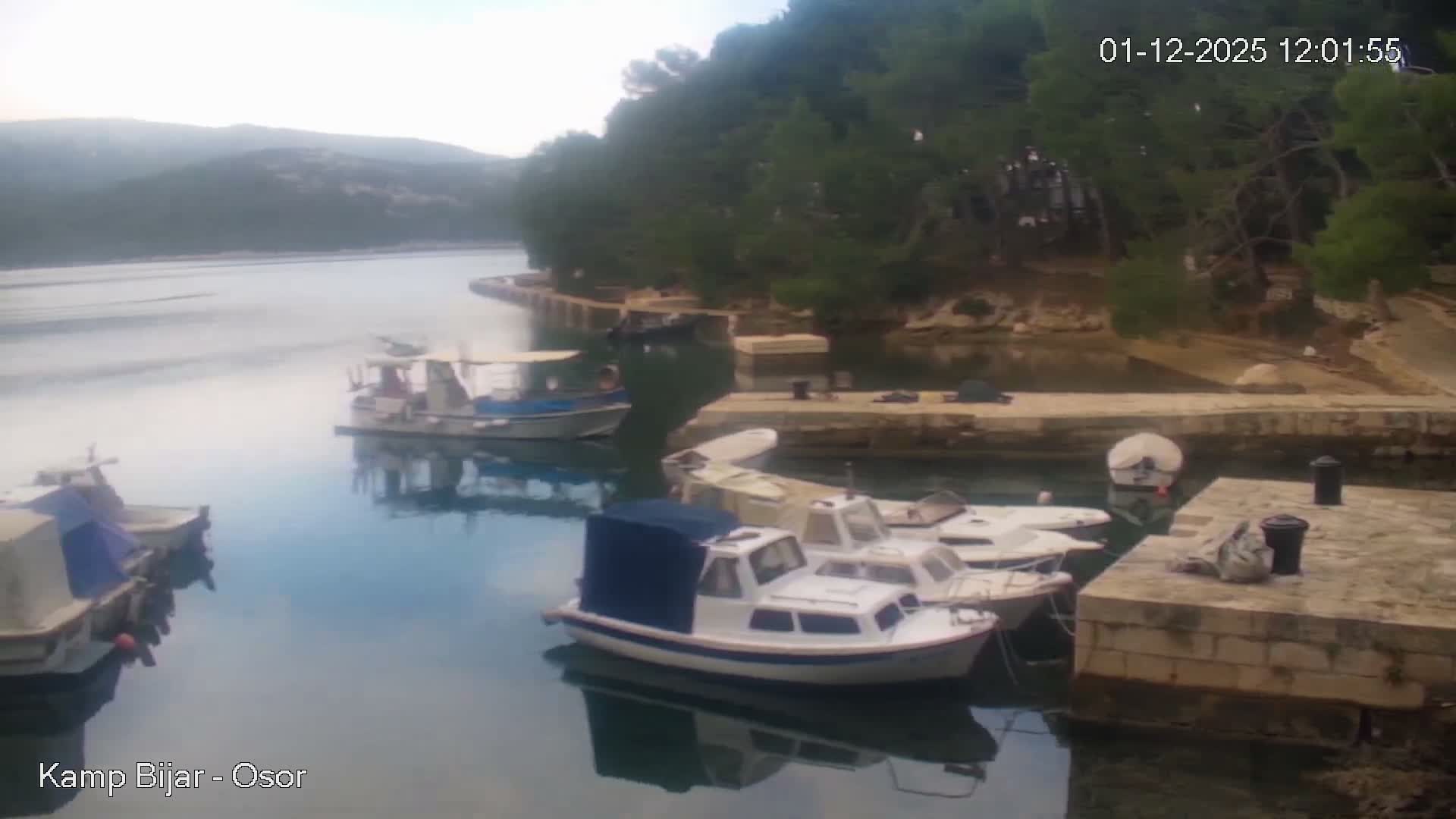 Otok Cres Island, Camp Bijar Camping Live Cam - Osor,  Mali Lošinj,  Primorje-Gorski Kotar, Croatia