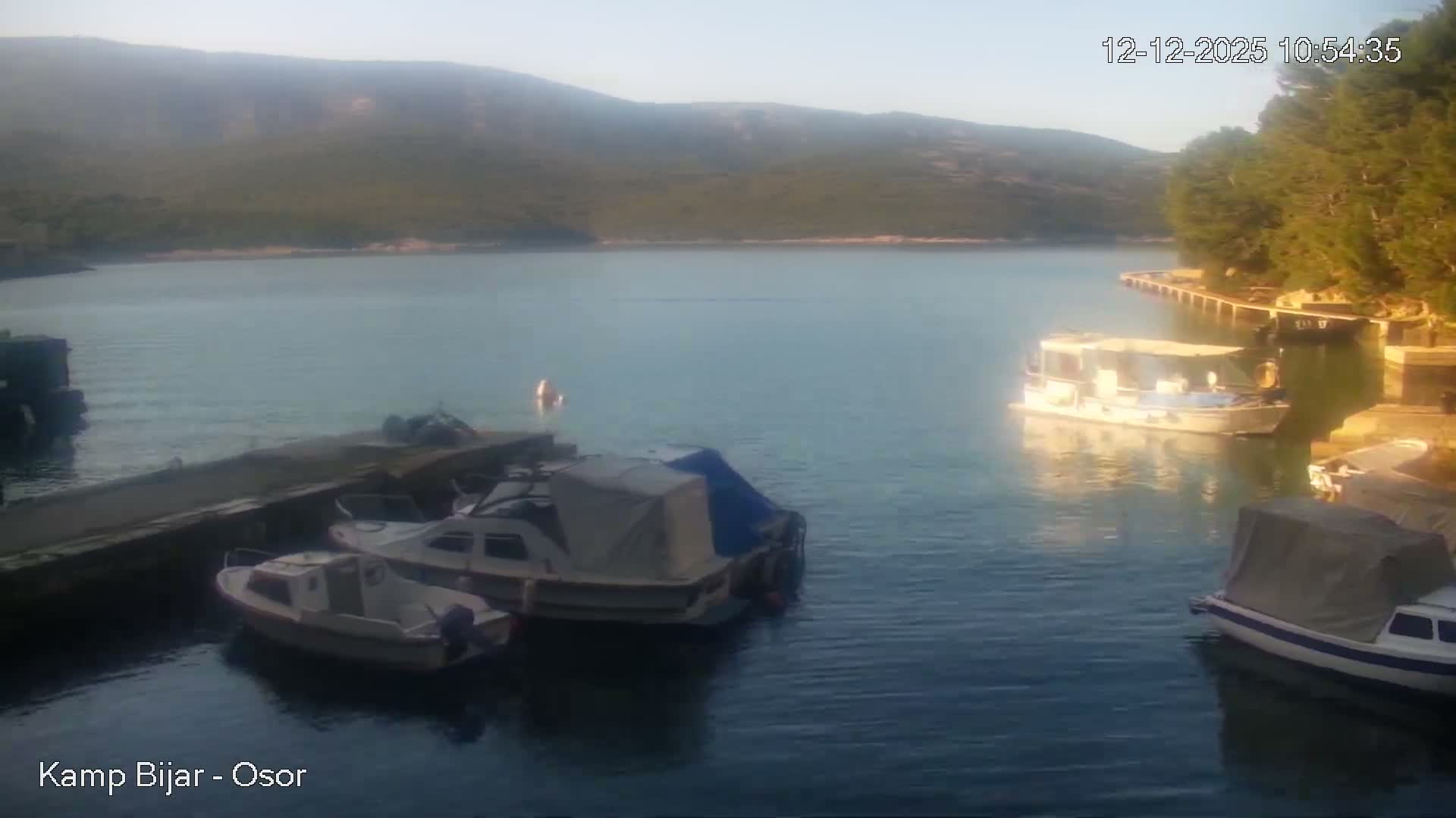 Otok Cres Island, Camp Bijar Camping Live Cam - Osor,  Mali Lošinj,  Primorje-Gorski Kotar, Croatia