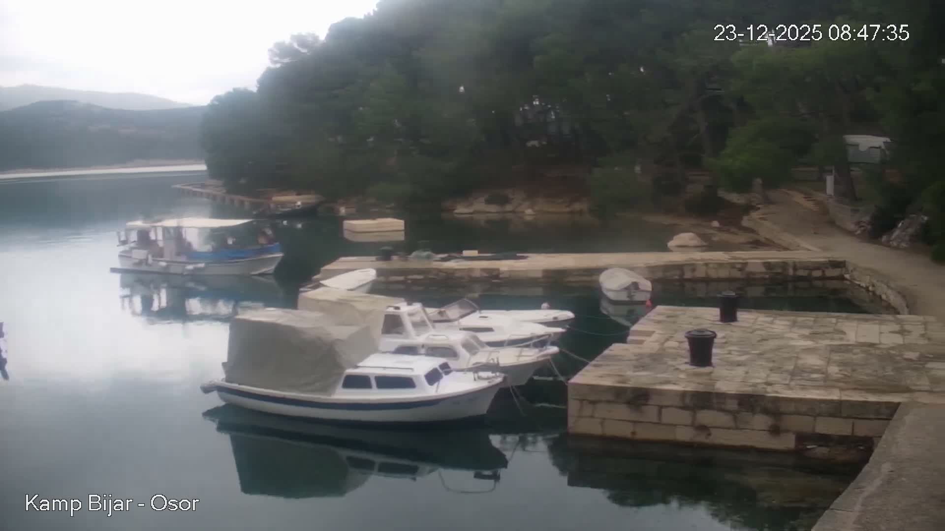 Otok Cres Island, Camp Bijar Camping Live Cam - Osor,  Mali Lošinj,  Primorje-Gorski Kotar, Croatia