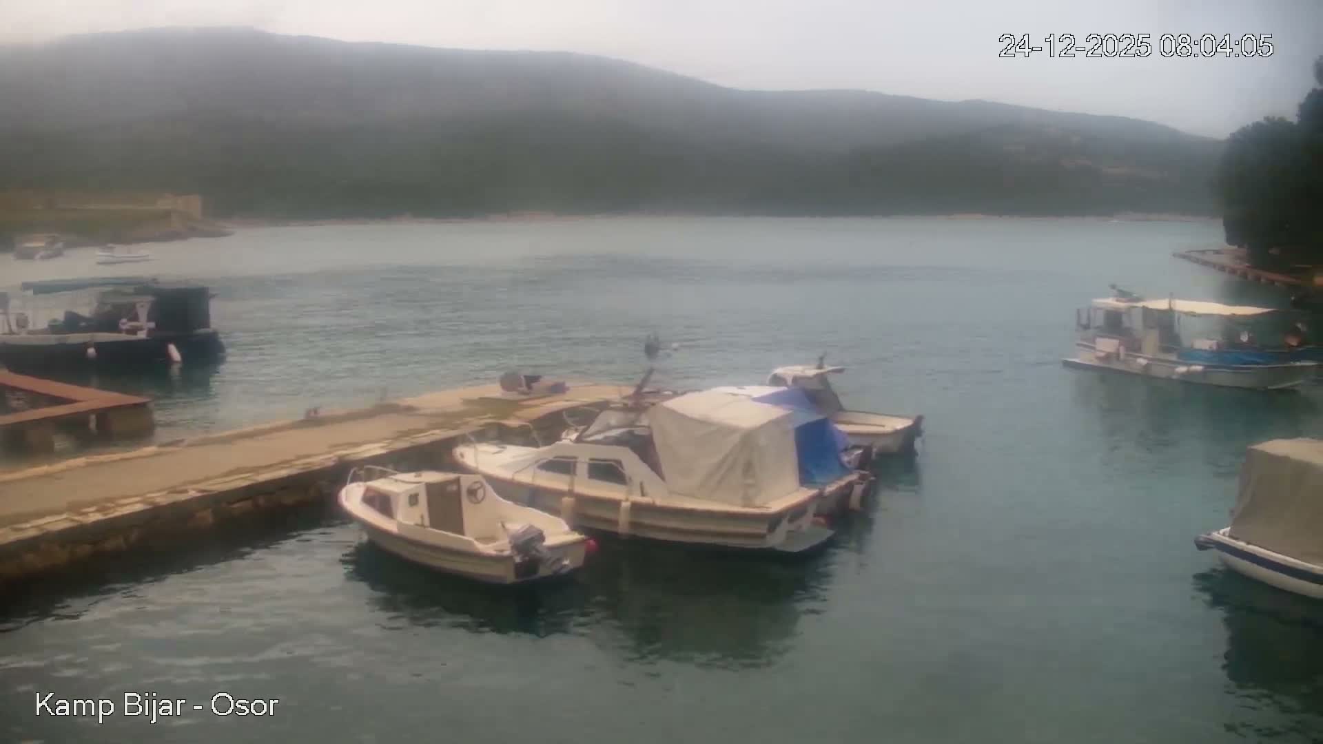 Otok Cres Island, Camp Bijar Camping Live Cam - Osor,  Mali Lošinj,  Primorje-Gorski Kotar, Croatia