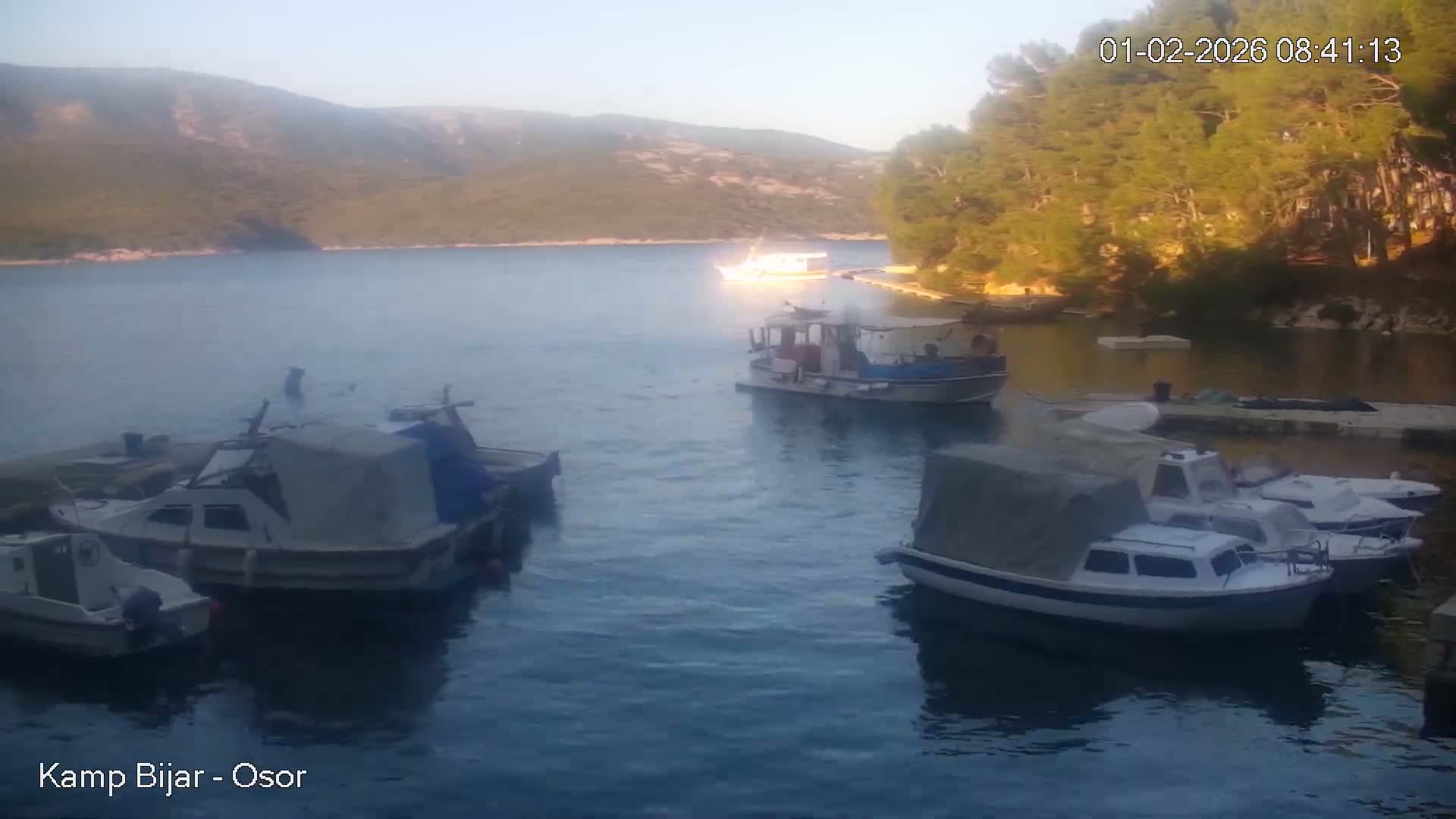Otok Cres Island, Camp Bijar Camping Live Cam - Osor,  Mali Lošinj,  Primorje-Gorski Kotar, Croatia
