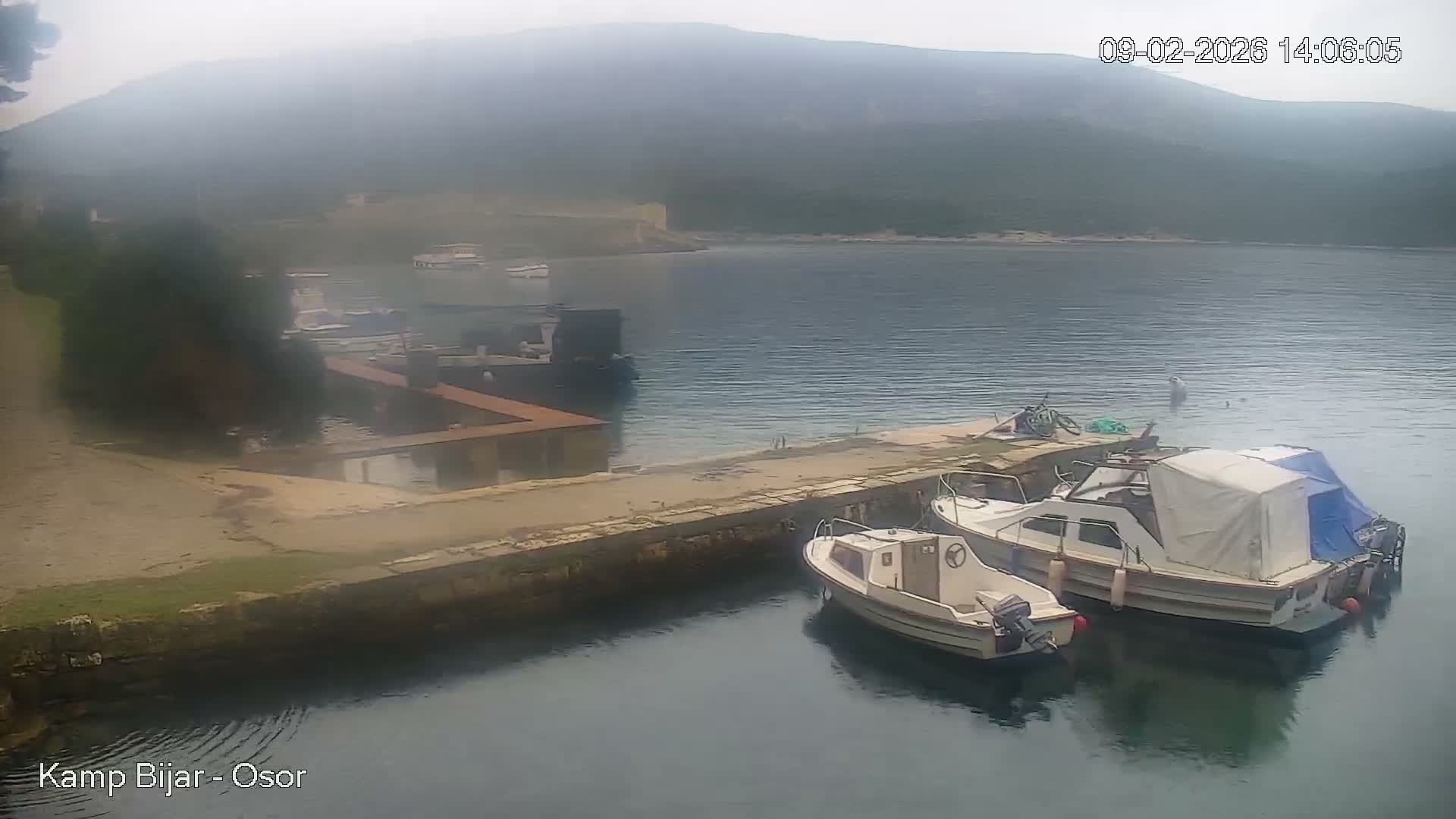 Otok Cres Island, Camp Bijar Camping Live Cam - Osor,  Mali Lošinj,  Primorje-Gorski Kotar, Croatia