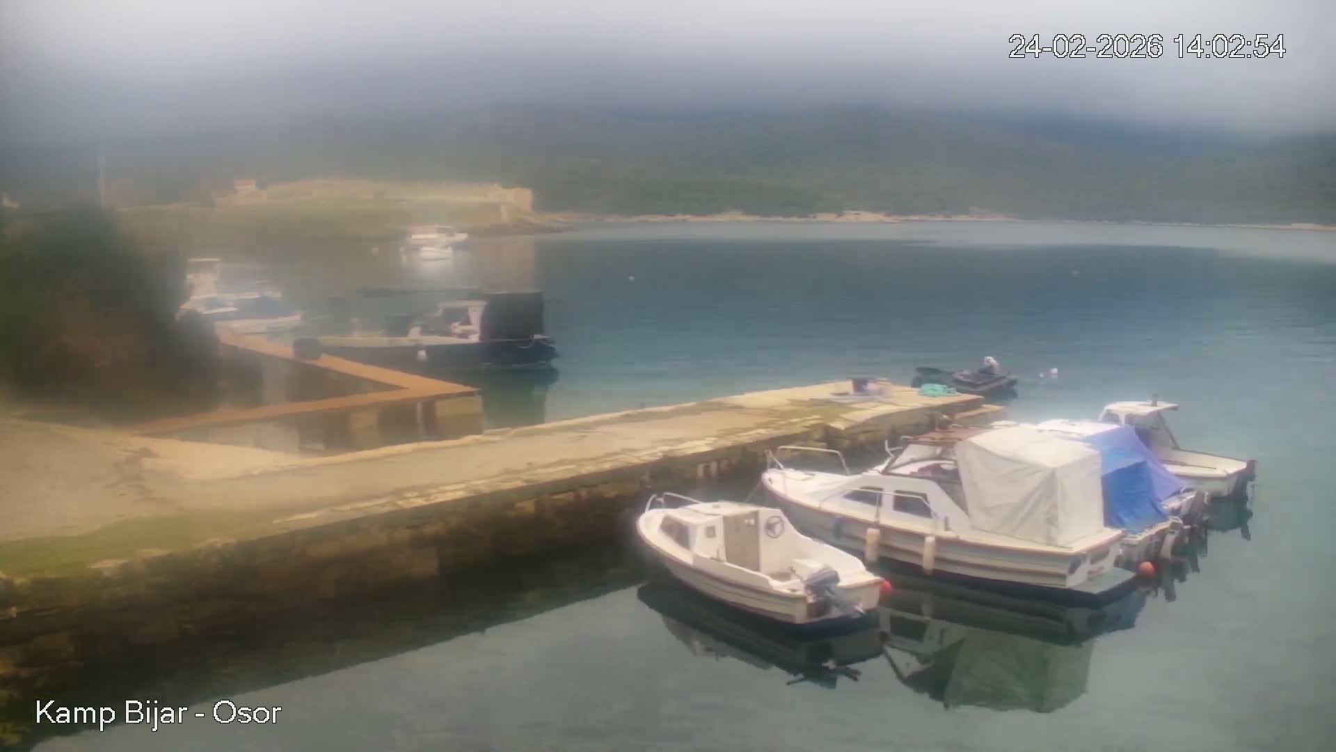 Otok Cres Island, Camp Bijar Camping Live Cam - Osor,  Mali Lošinj,  Primorje-Gorski Kotar, Croatia
