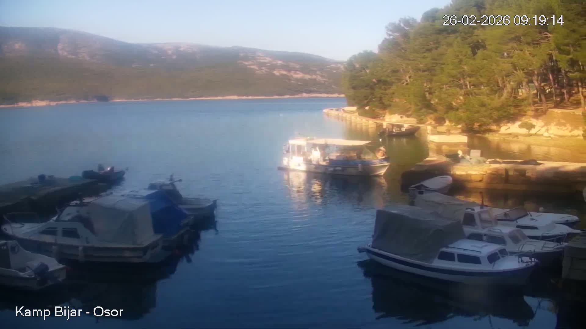 Otok Cres Island, Camp Bijar Camping Live Cam - Osor,  Mali Lošinj,  Primorje-Gorski Kotar, Croatia