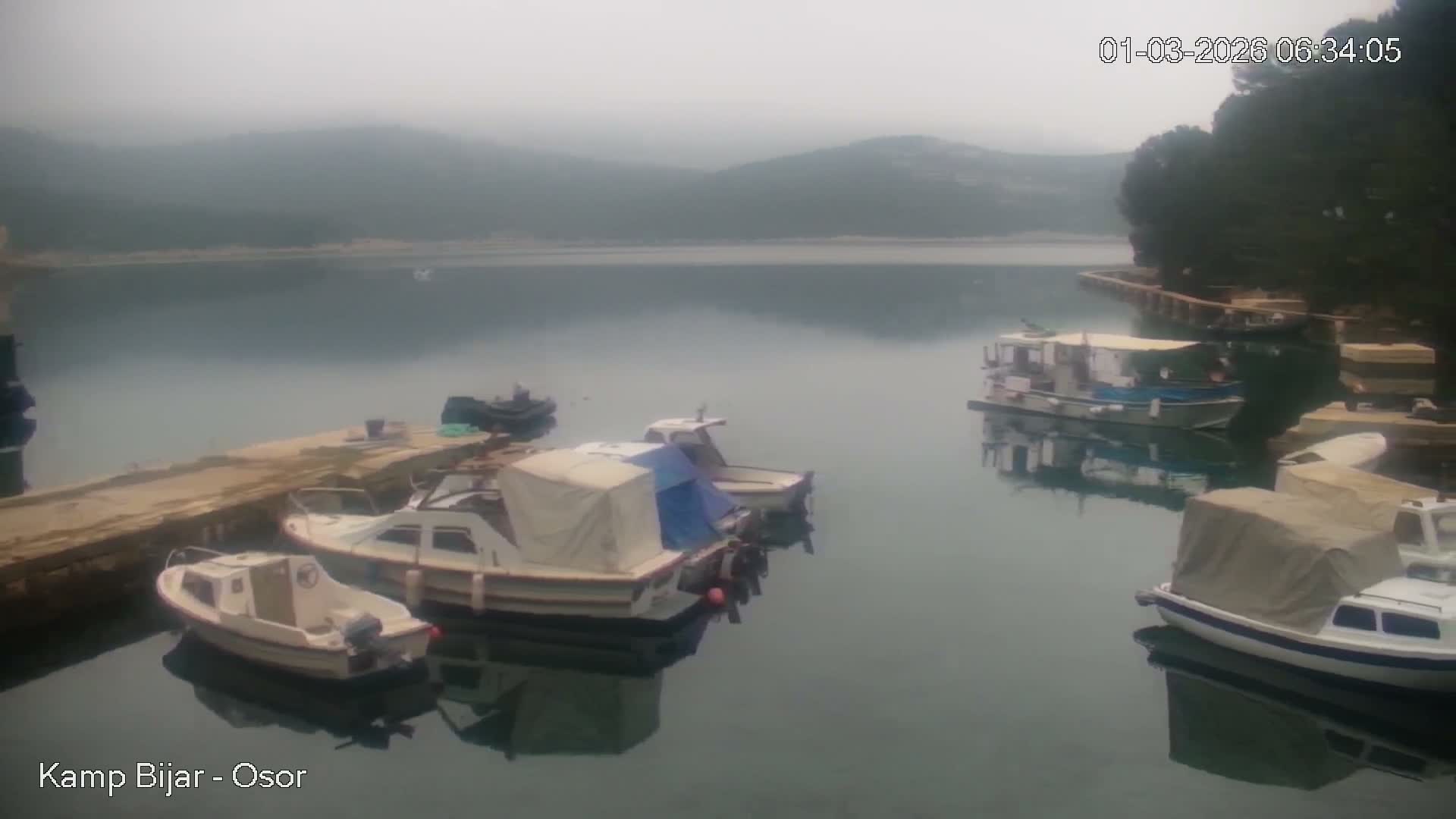 Otok Cres Island, Camp Bijar Camping Live Cam - Osor,  Mali Lošinj,  Primorje-Gorski Kotar, Croatia