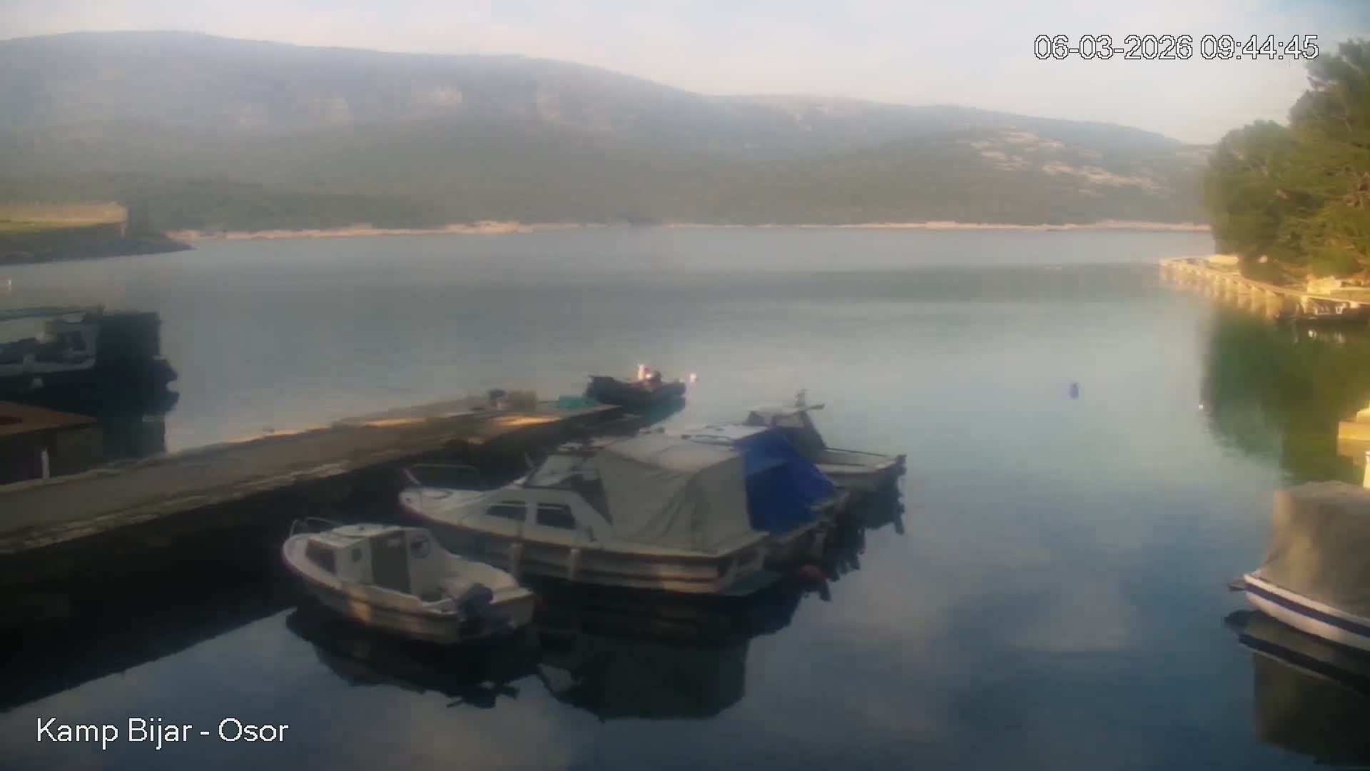 Otok Cres Island, Camp Bijar Camping Live Cam - Osor,  Mali Lošinj,  Primorje-Gorski Kotar, Croatia