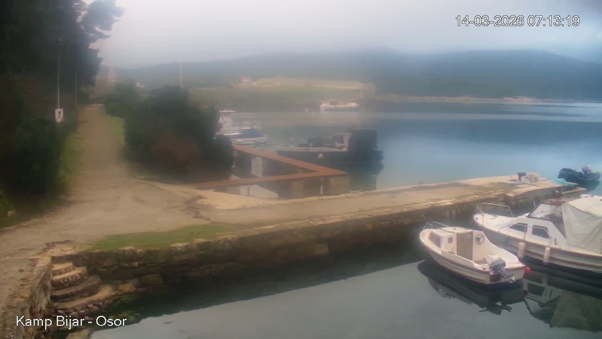 Otok Cres Island, Camp Bijar Camping Live Cam - Osor,  Mali Lošinj,  Primorje-Gorski Kotar, Croatia